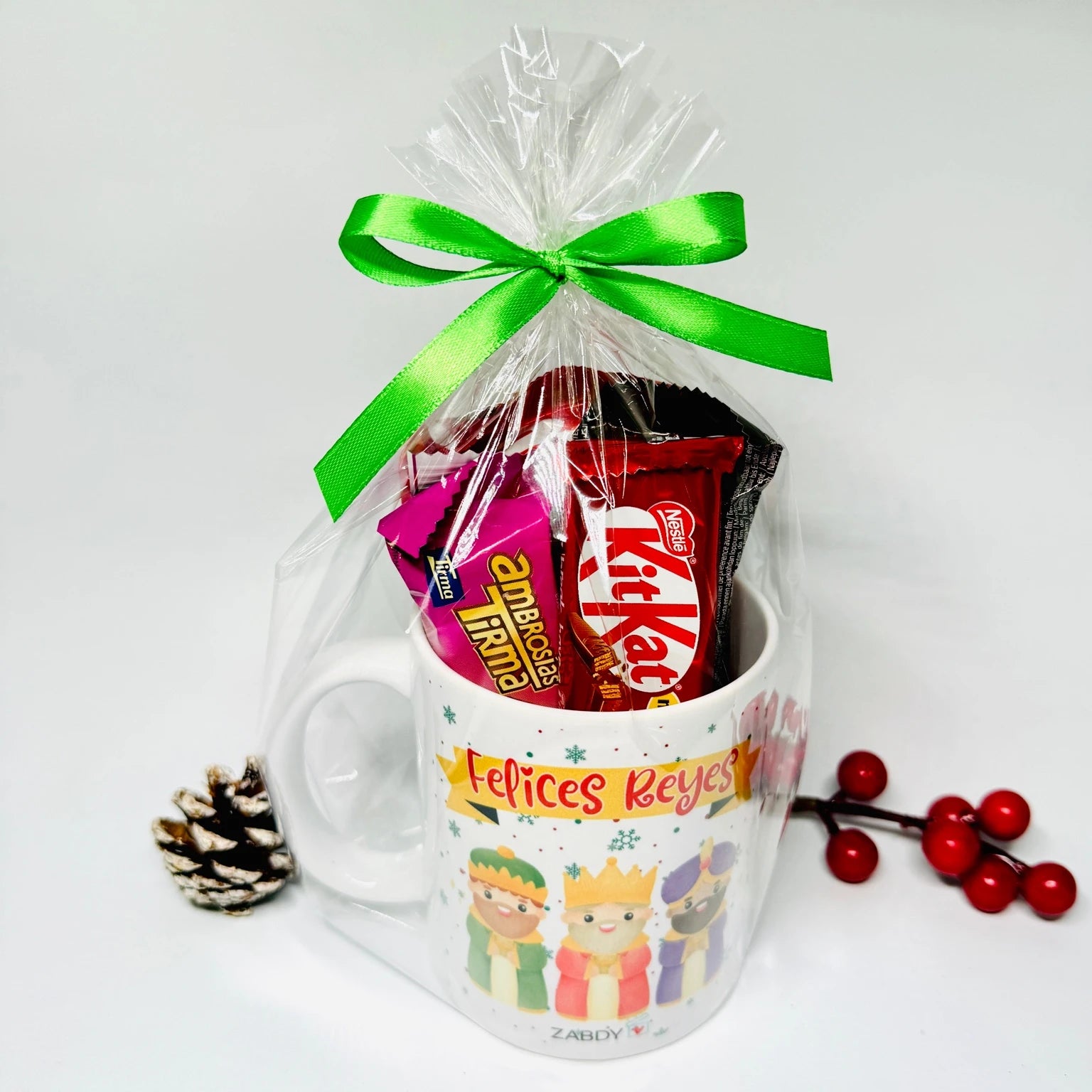 Taza Felices Reyes con Chocolatinas – Regalo Dulce y Especial