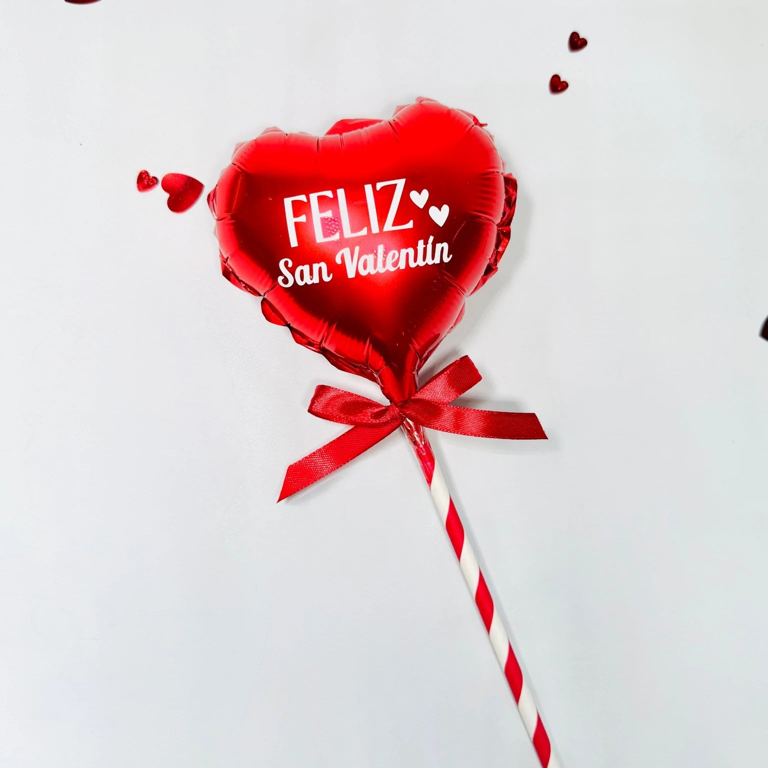 Globo Corazón Con Mensaje Feliz San Valentín 5 Pulgadas