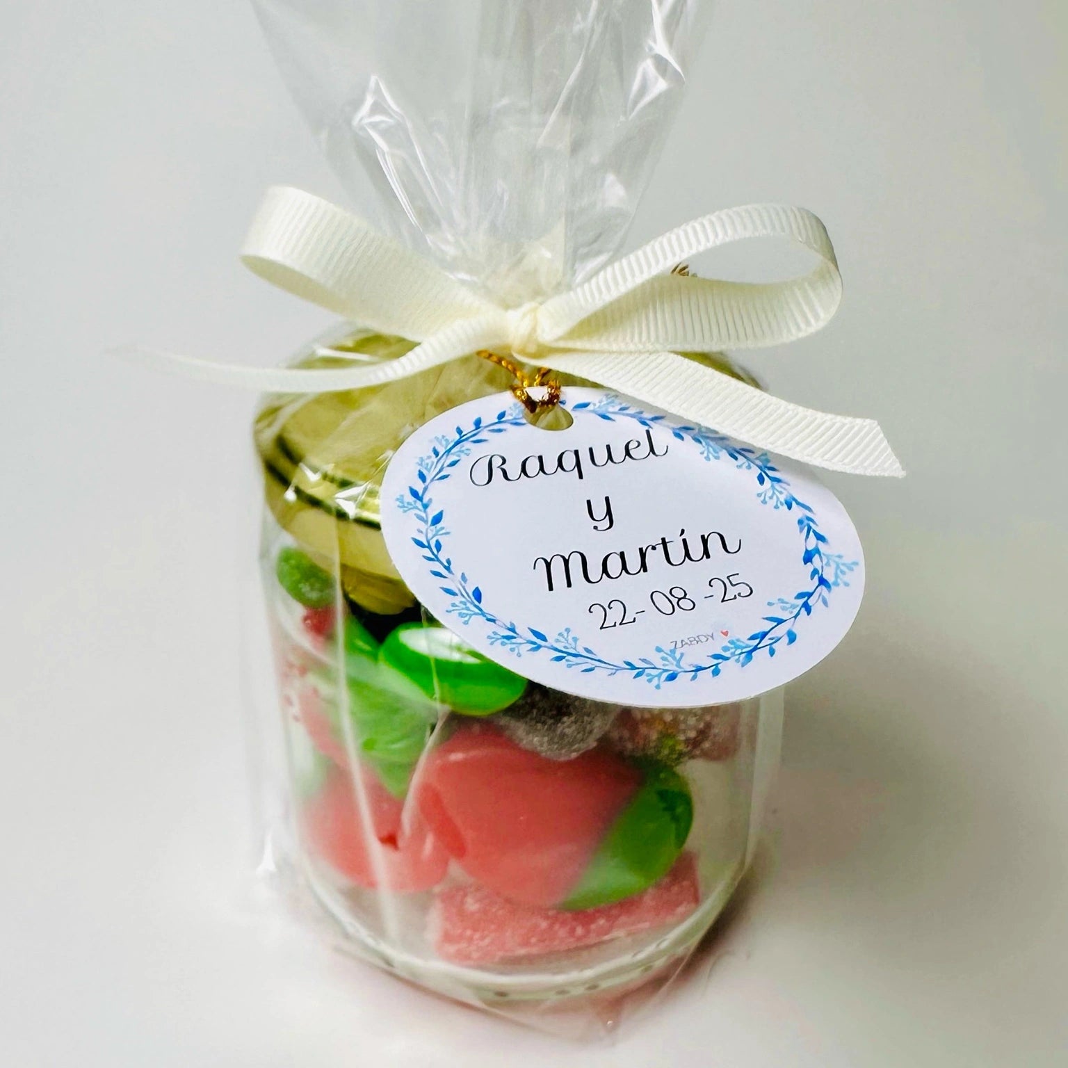 Bote de Chuches Personalizado para Boda