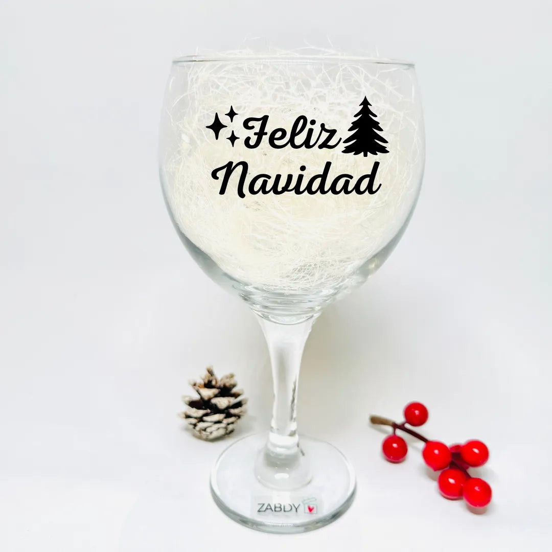 Copa de Balón “Feliz Navidad” – Regalo Original y Elegante para Navidad