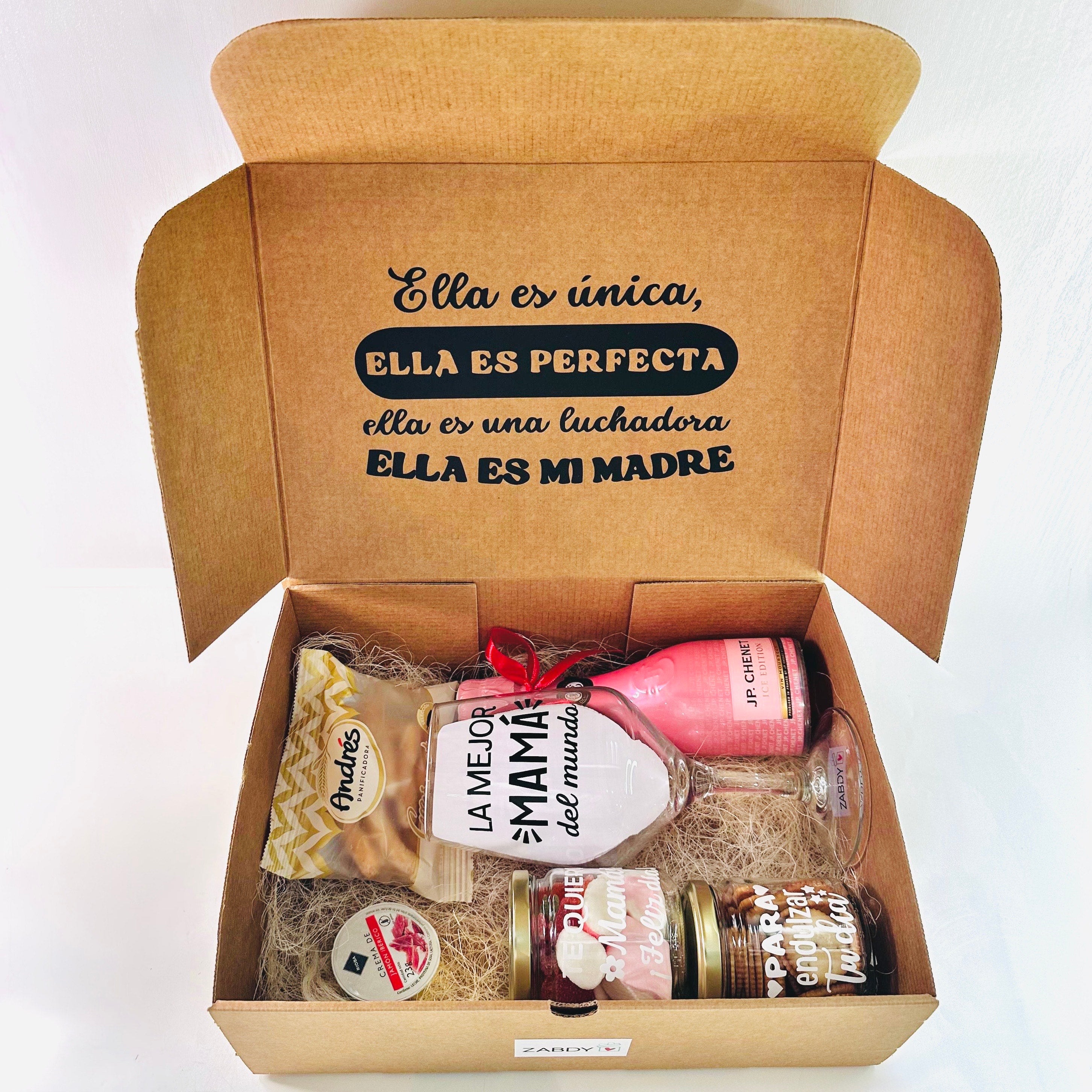 Caja Regalo ¨Ella es Única, Ella es Perfecta, Ella es Mi Madre¨
