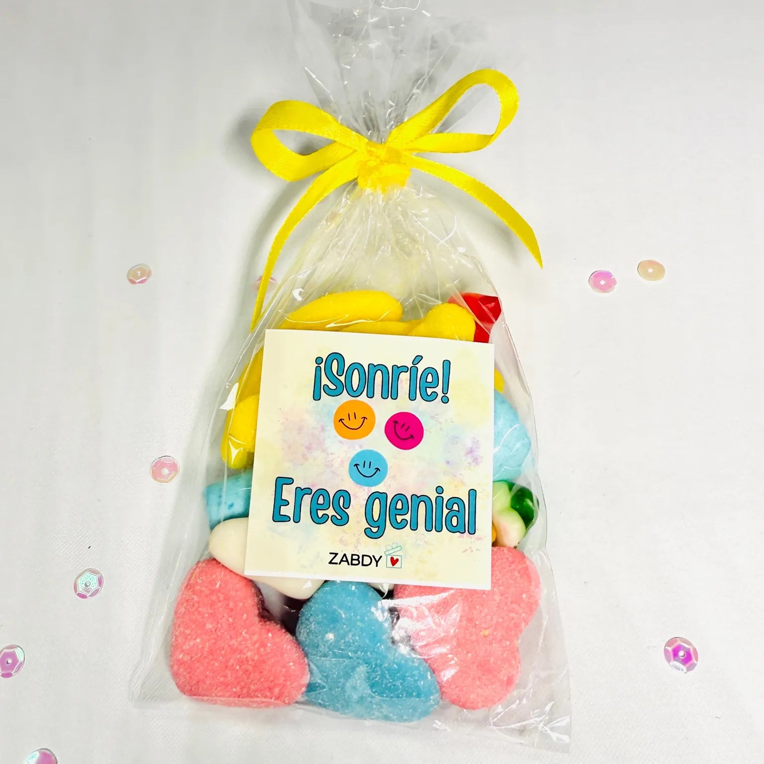 Bolsita De Gominolas “¡Sonríe! Eres Genial!” – Detalle Dulce y Motivador
