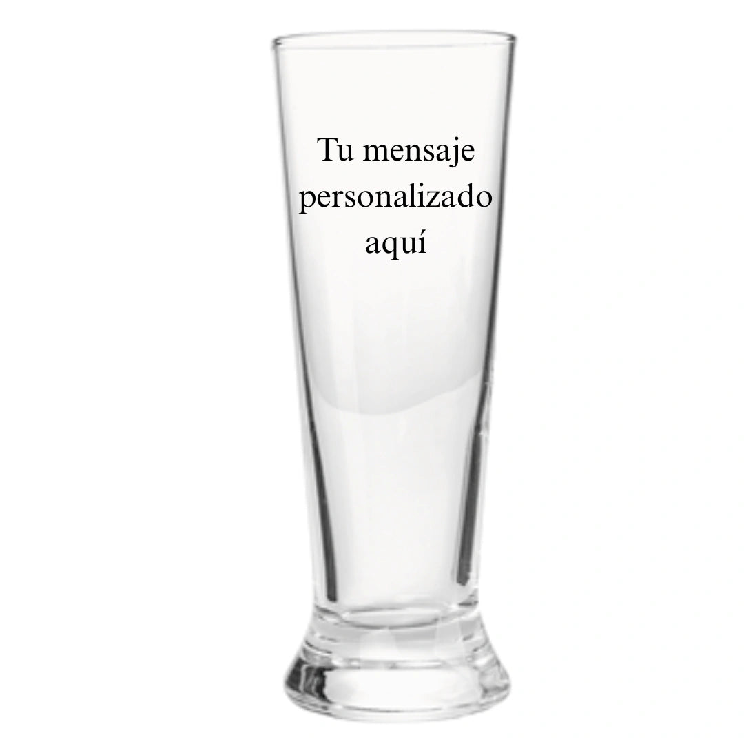 Vaso de cerveza alto personalizado