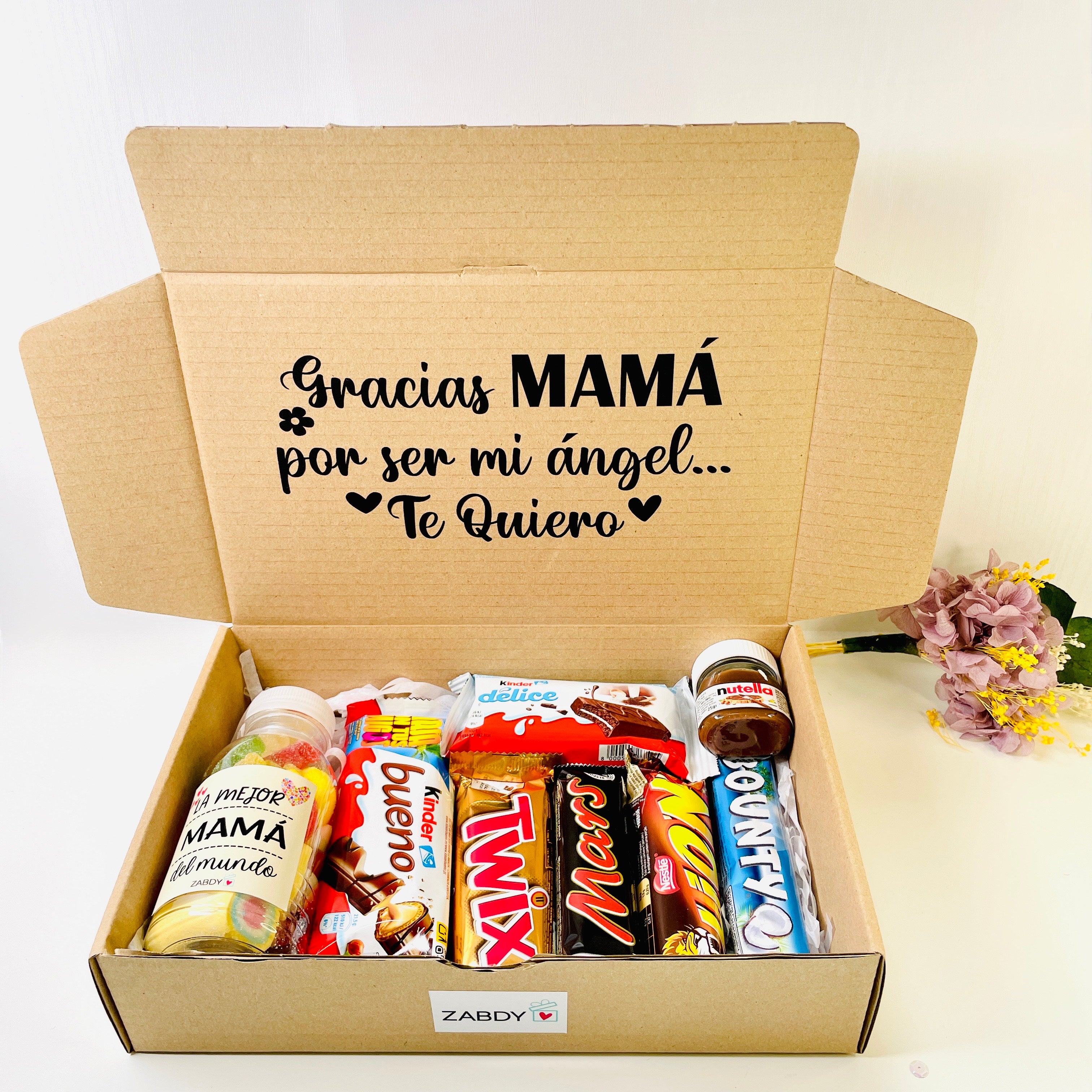Caja Regalo ¨Gracias Mamá Por Ser Mi Ángel, Te Quiero¨