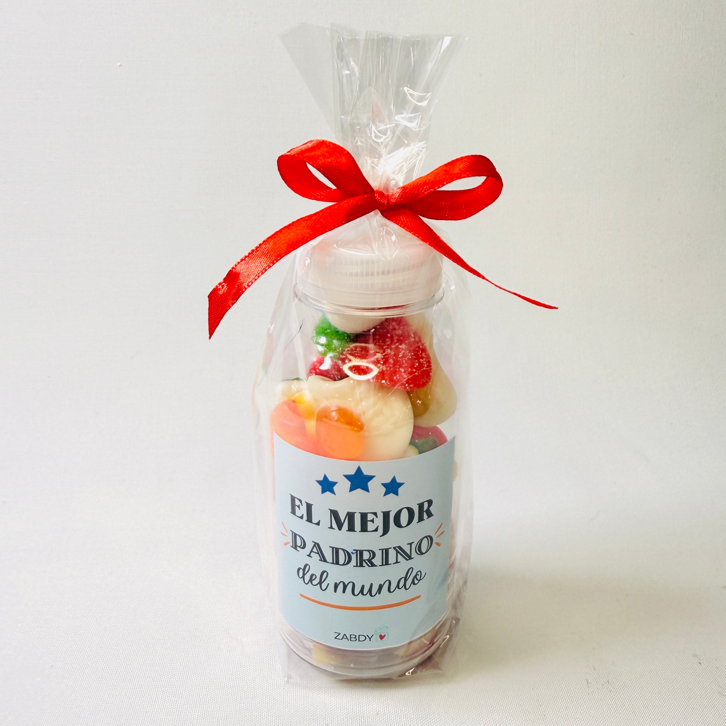 Botella De Gominolas "El Mejor Padrino Del Mundo"