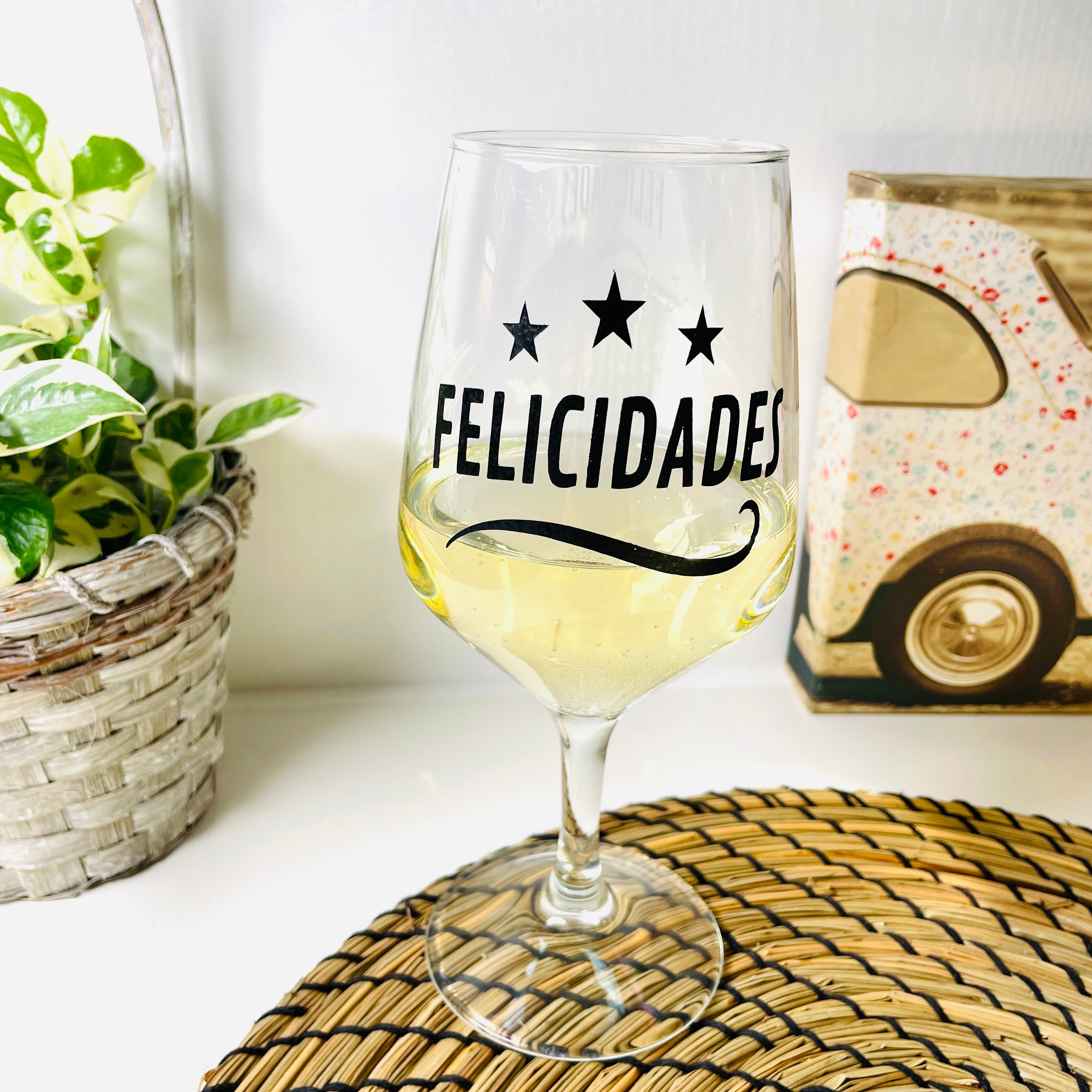 Copa De Vino Felicidades