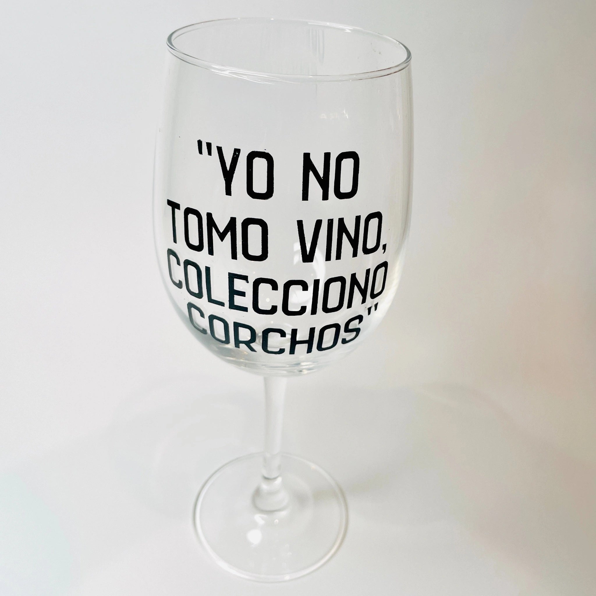 Copa De Vino “Yo No Tomo Vino, Colecciono Corchos”