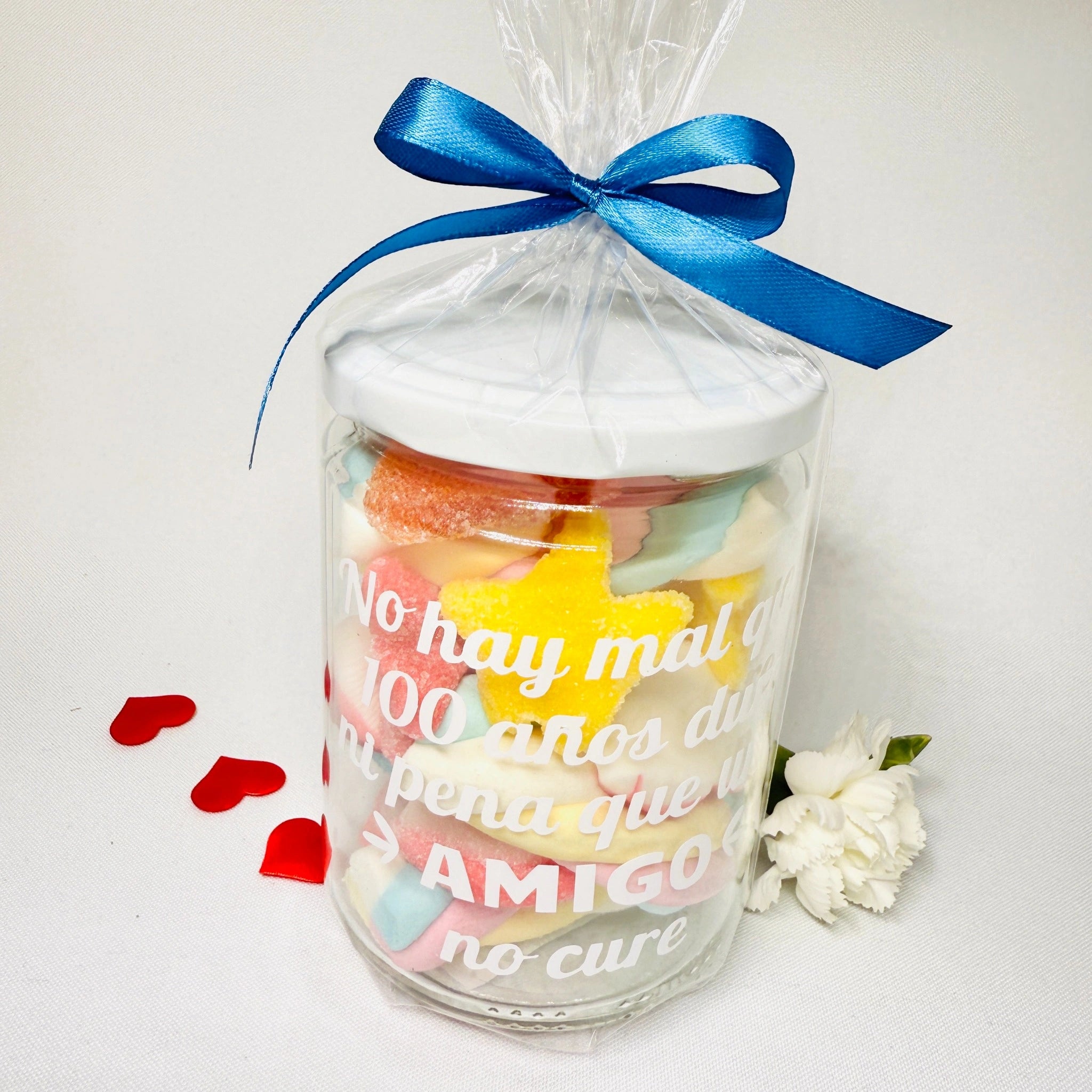 Bote Grande De Gominolas “No Hay Mal Que 100 Años Dure” Amigo.
