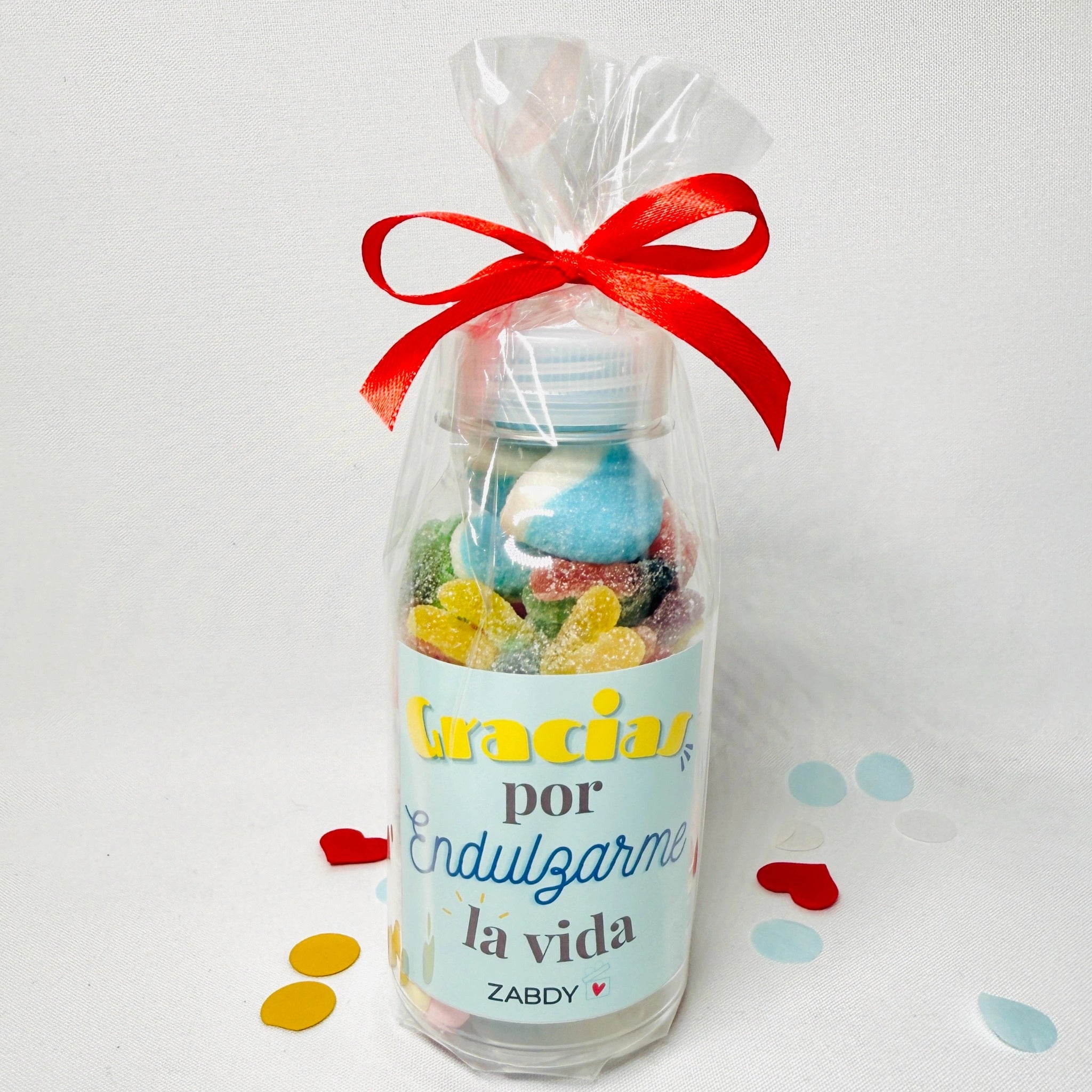 Botella De Gominolas “Gracias Por Endulzarme La Vida”