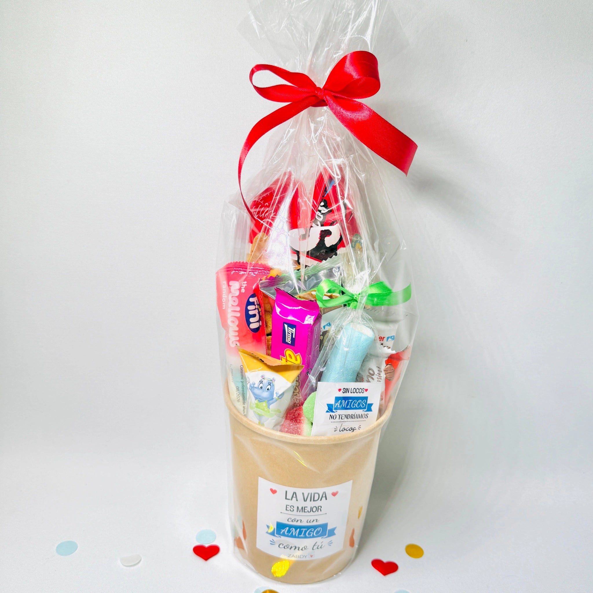 Tarro Grande De Chocolates “La Vida Es Mejor Con Un Amigo Como Tú”