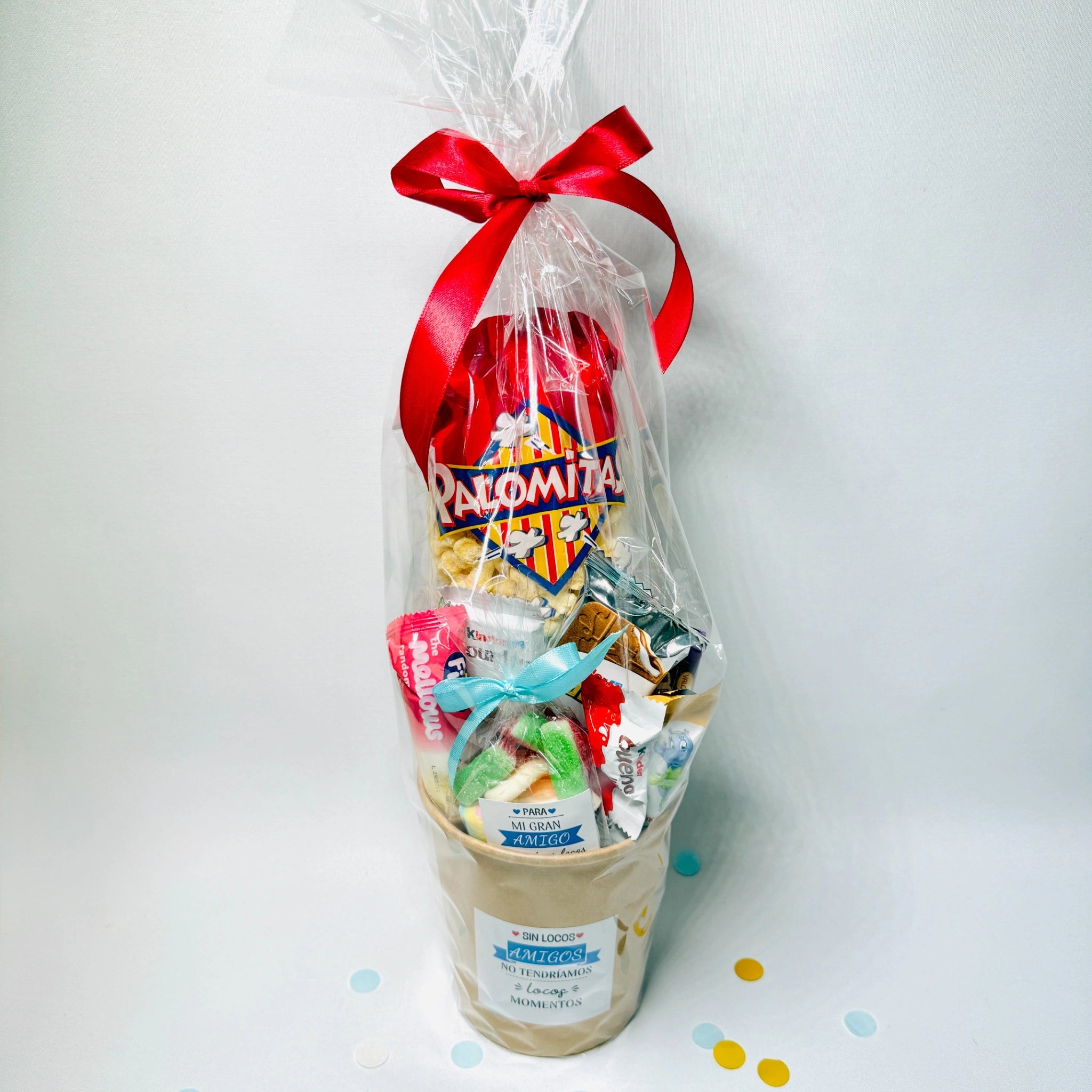 Tarro Grande De Chocolates “Sin Locos Amigos No Tendríamos Locos Momentos”