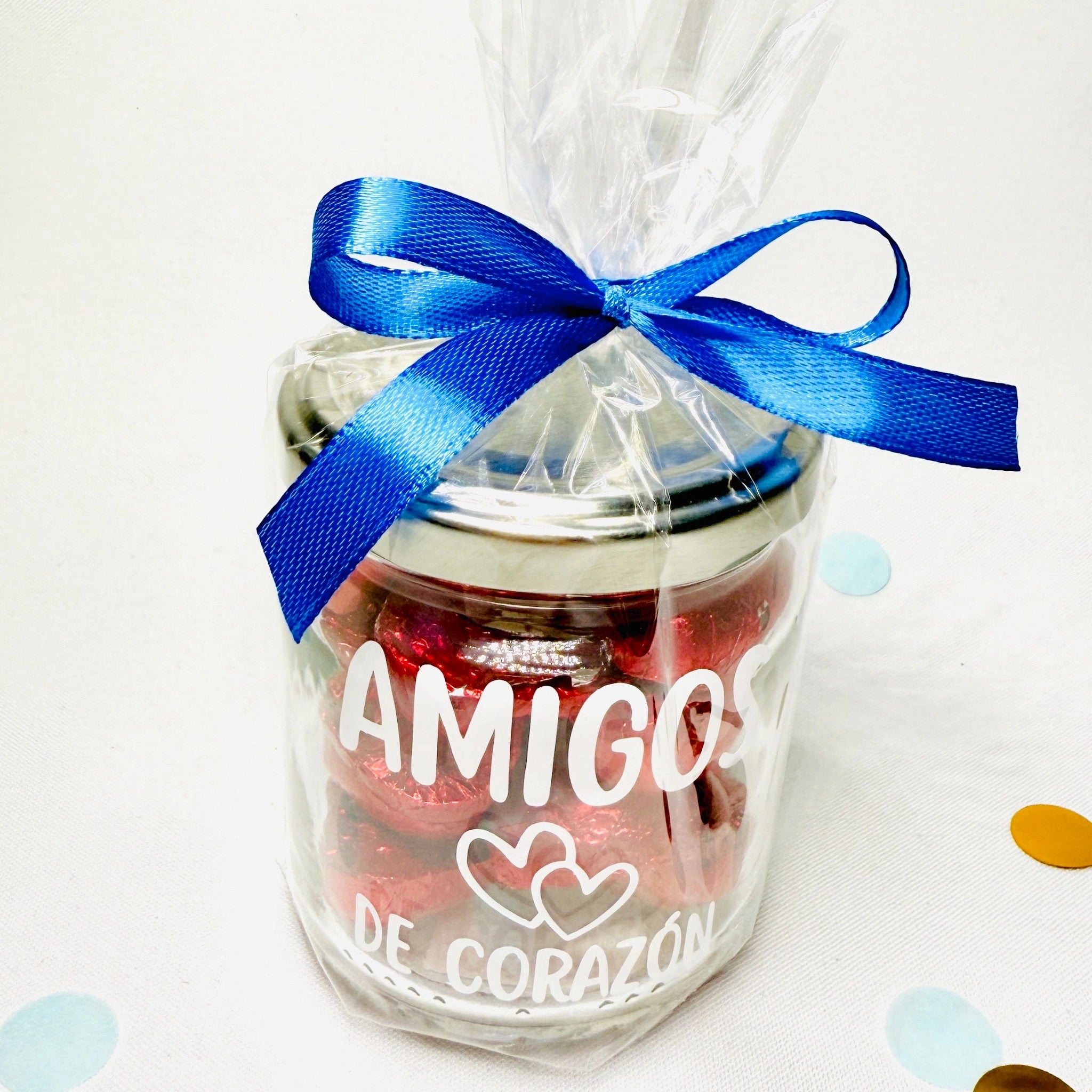 Bote De Bombones “Amigos De Corazón”