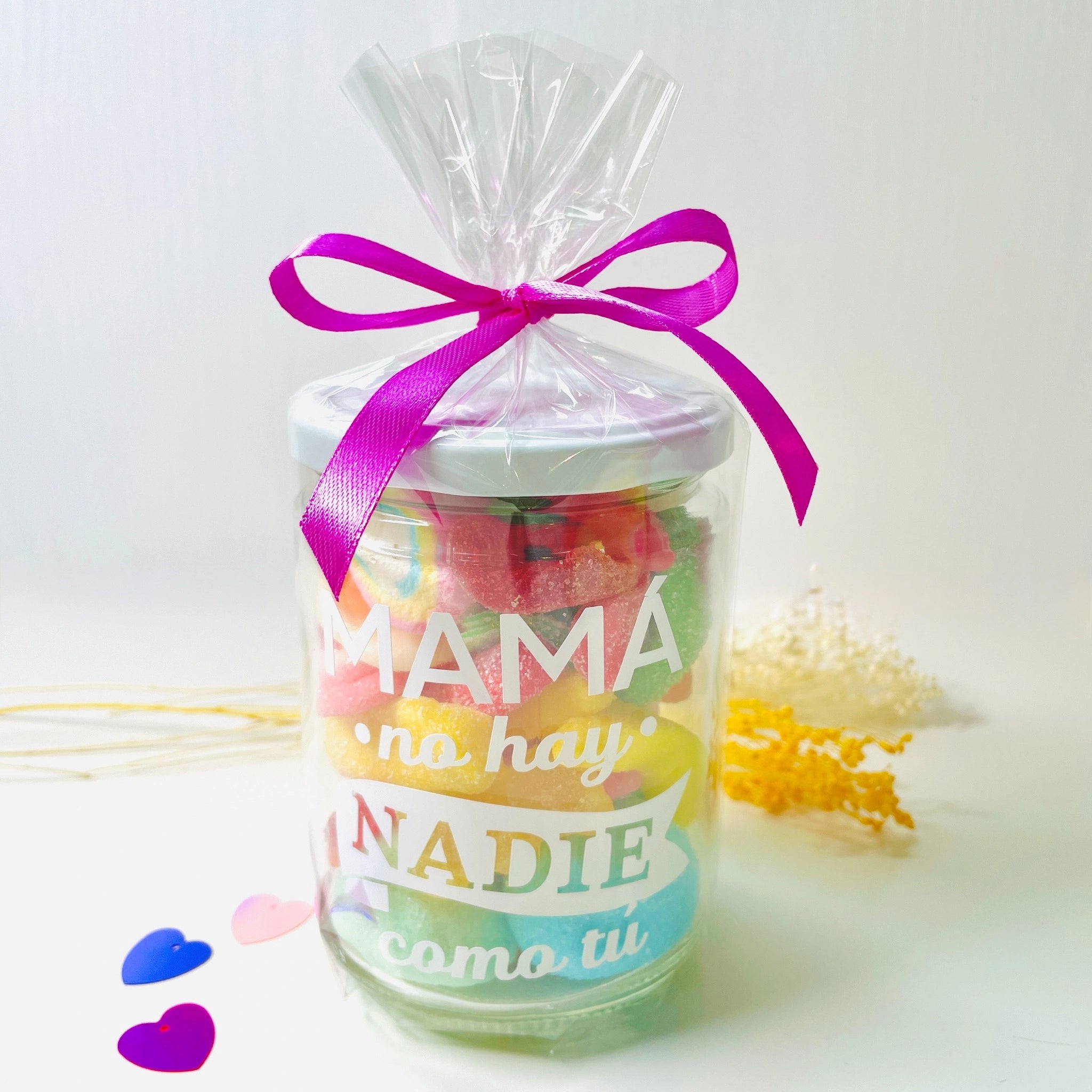 Bote Grande De Gominolas ¨Mamá No Hay Nadie Como Tú¨