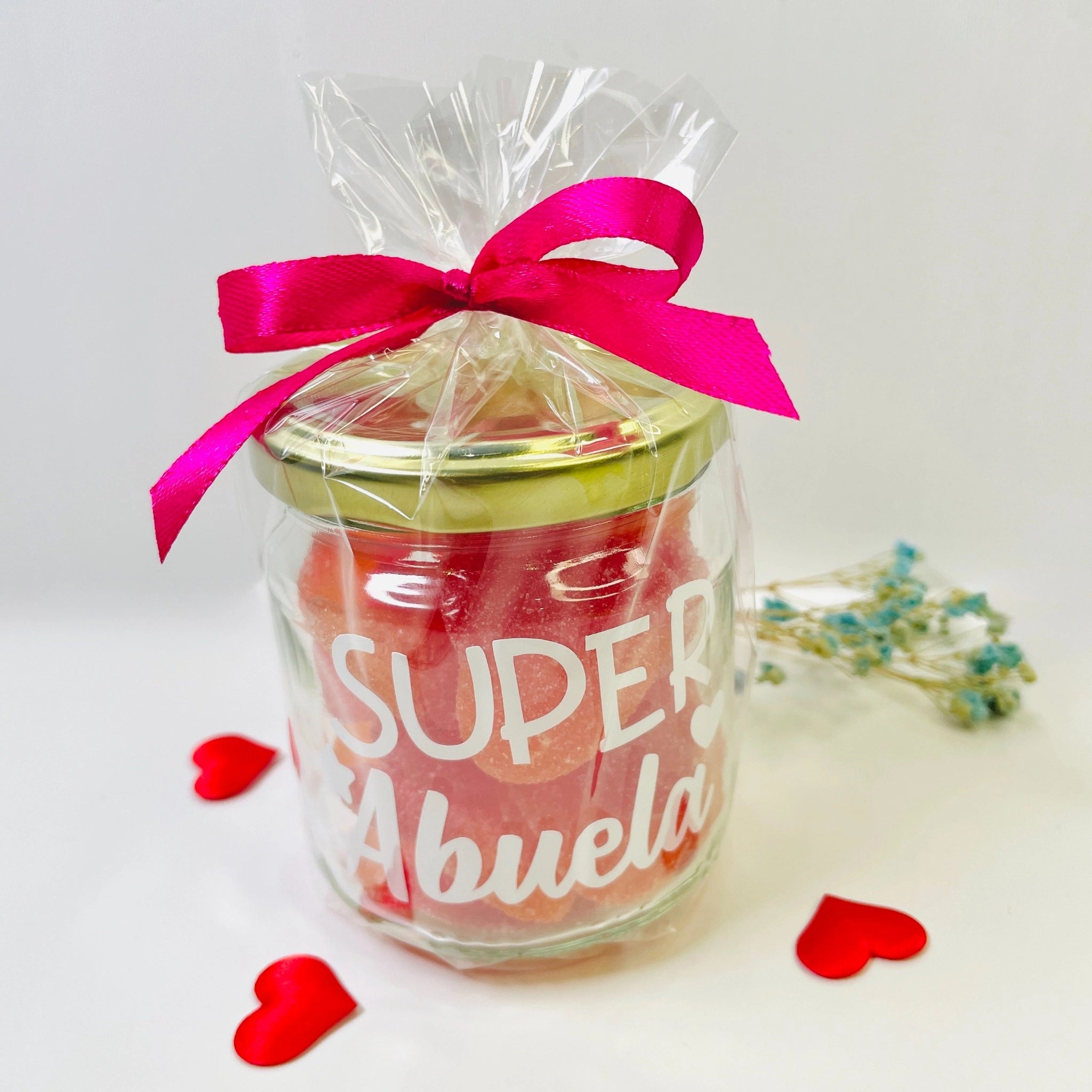 Bote Pequeño De Gominolas “Súper Abuela”