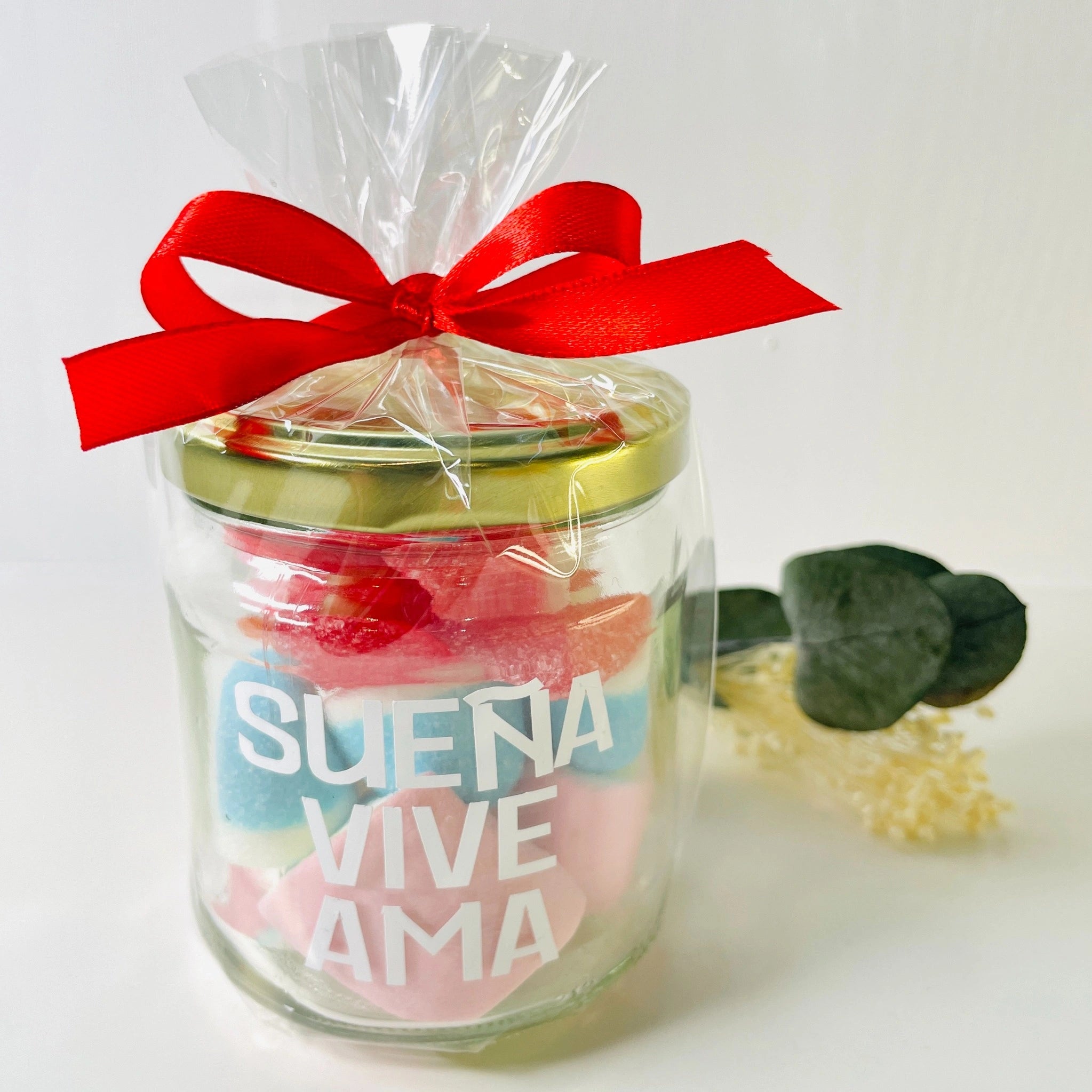 Bote De Gominolas "Sueña, Vive, Ama"
