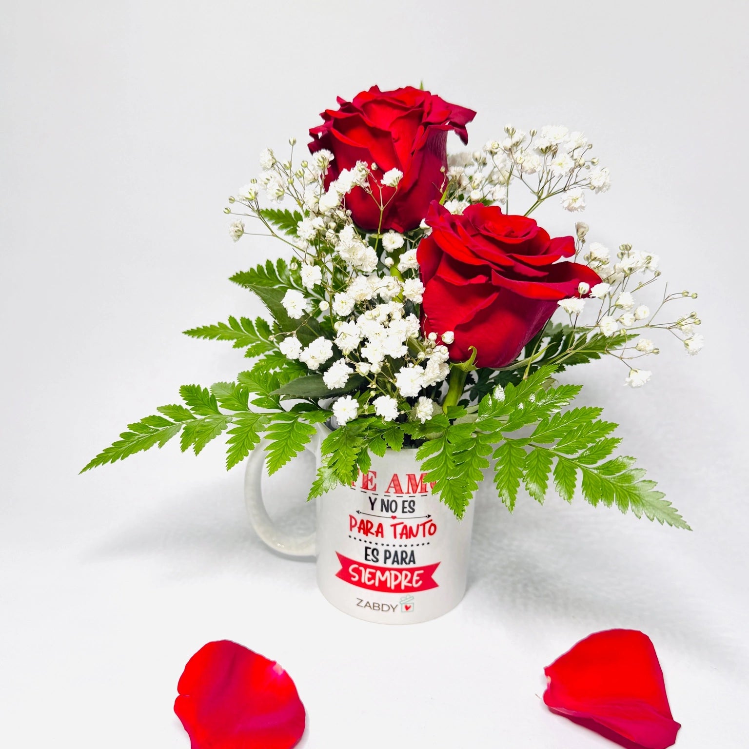 Taza Con Rosas Rojas – Regalo Romántico