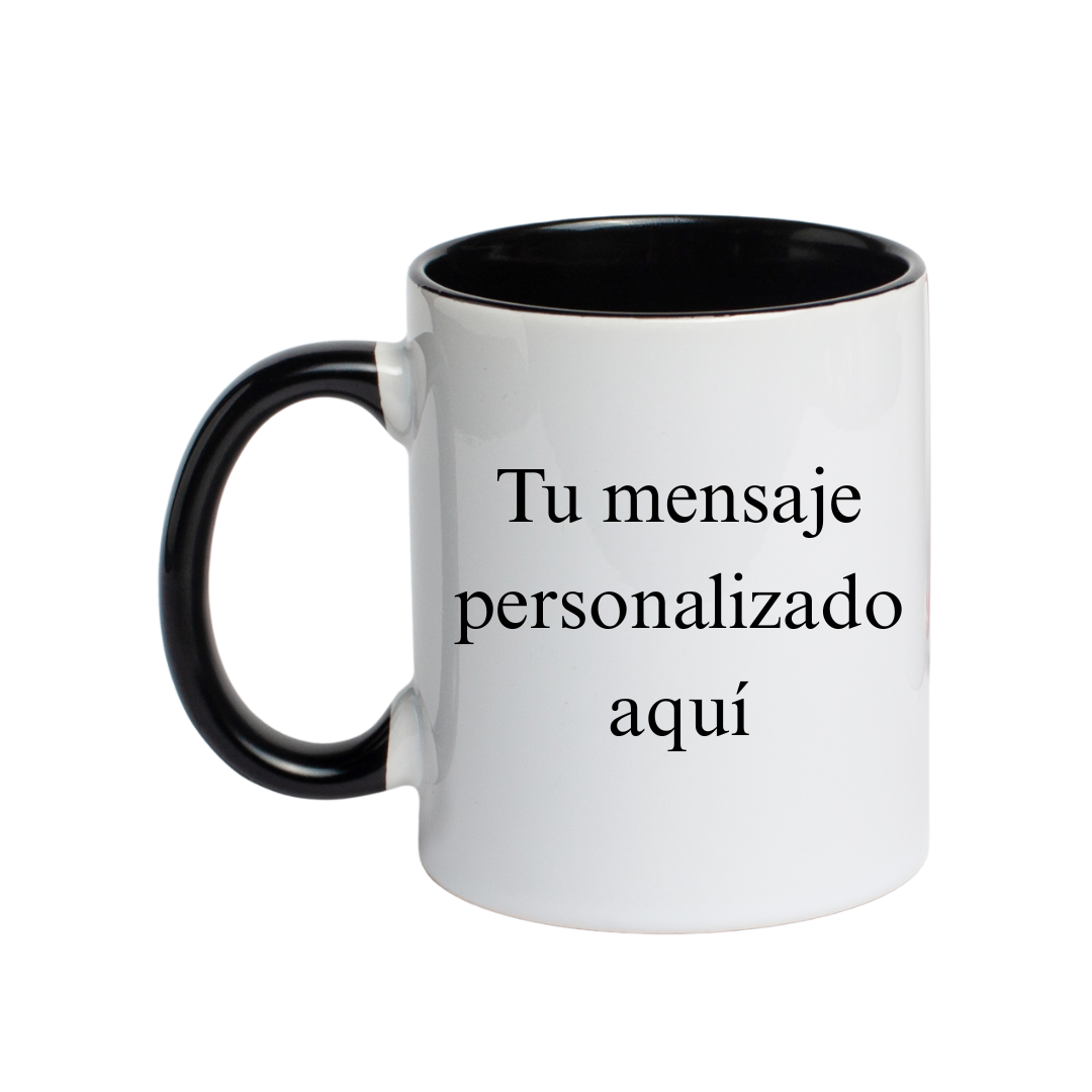 Taza Personalizada Interior De Colores.