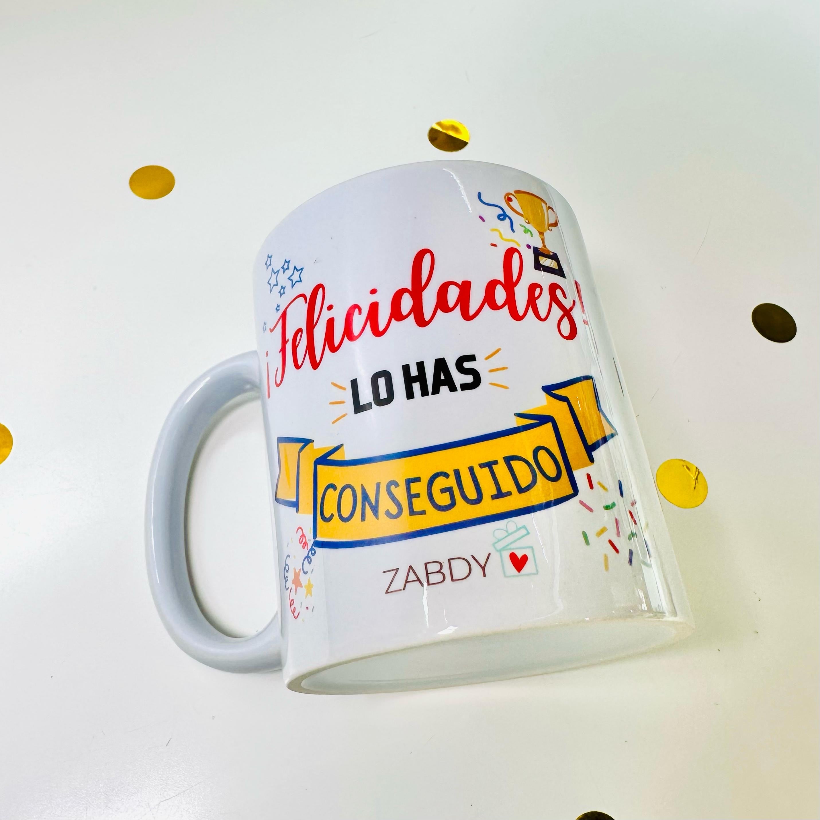 Taza “Felicidades, lo has conseguido”