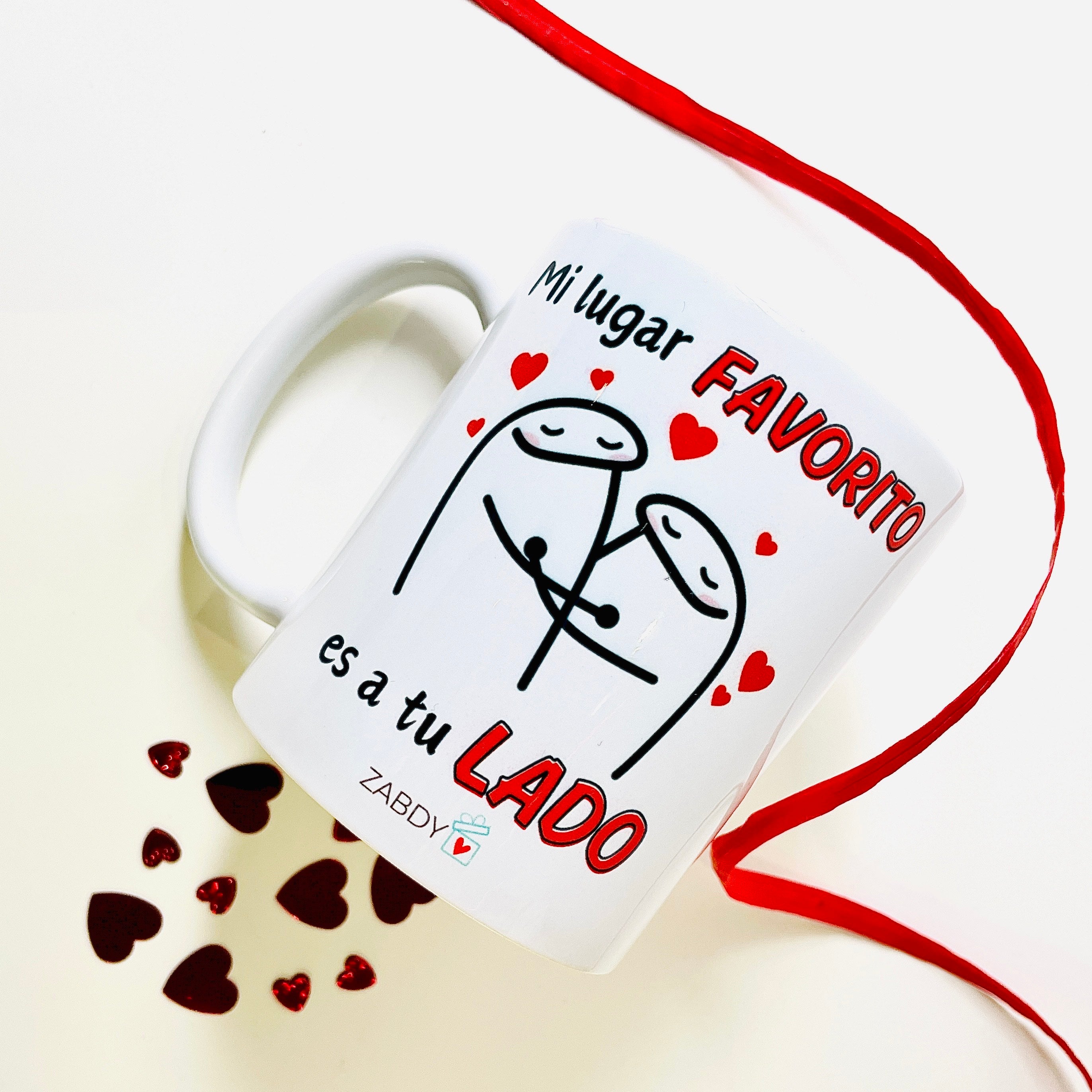 Taza personalizada “Mi lugar favorito es a tu lado”