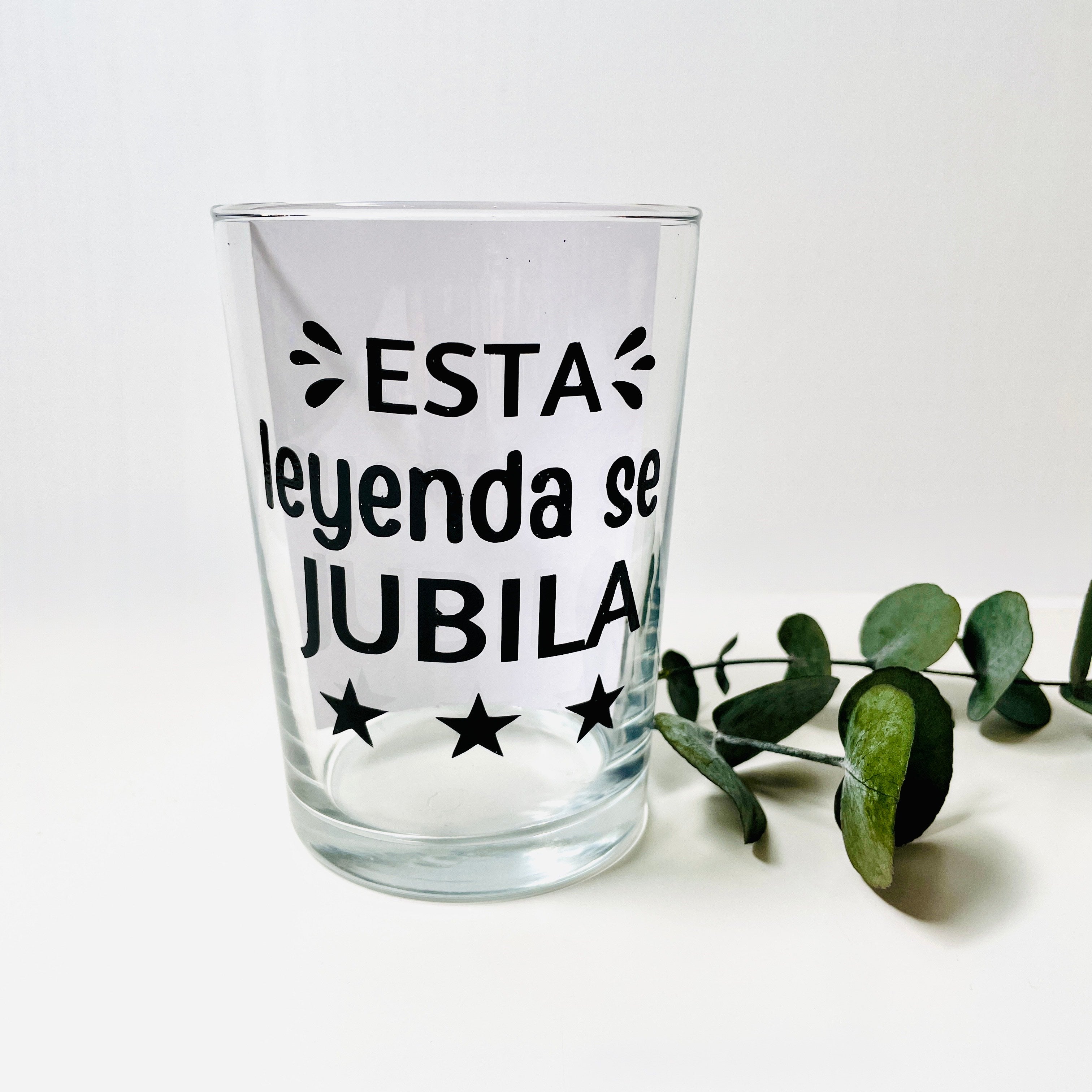 Vaso de sidra "Esta leyenda se jubila"