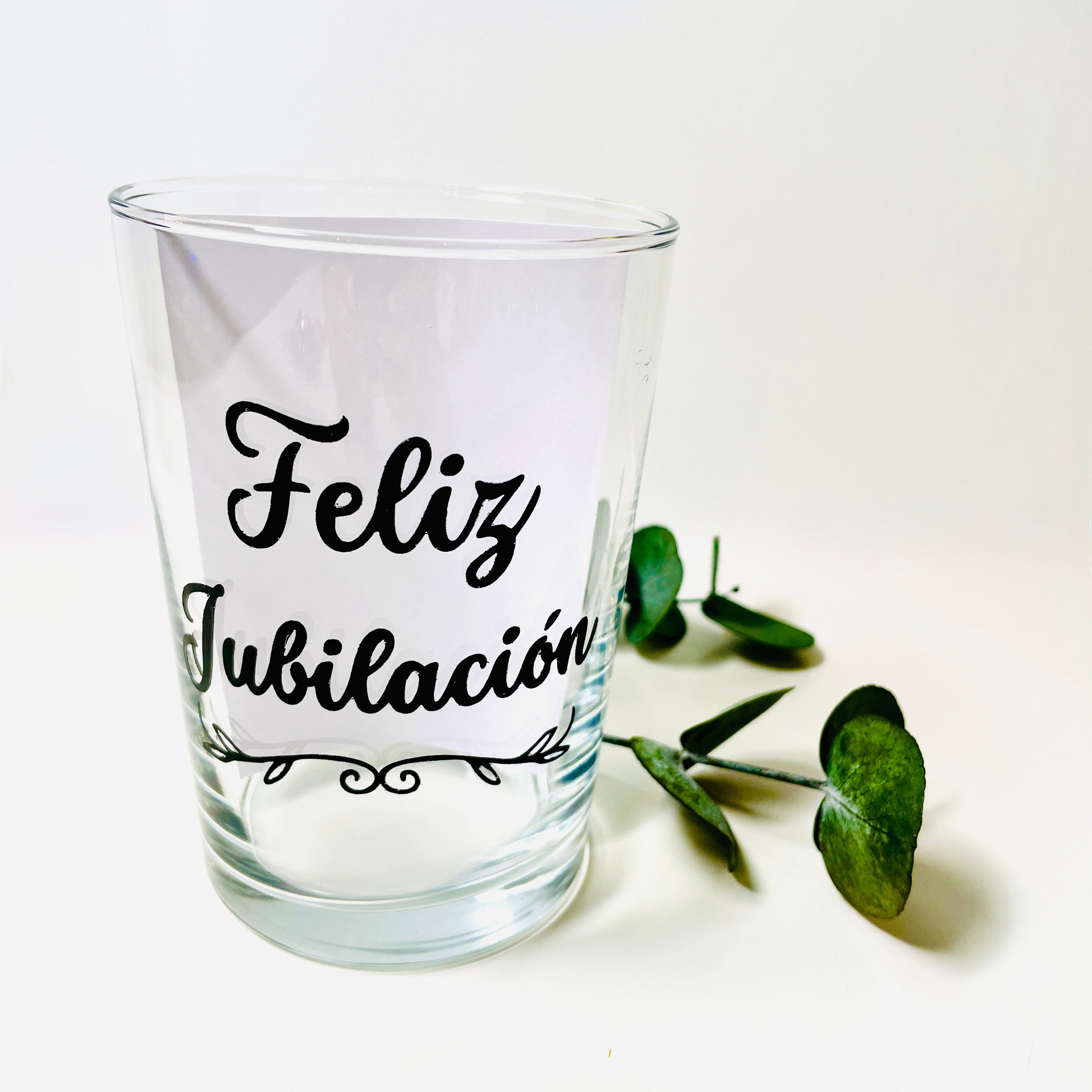 Vaso de sidra "Feliz Jubilación"