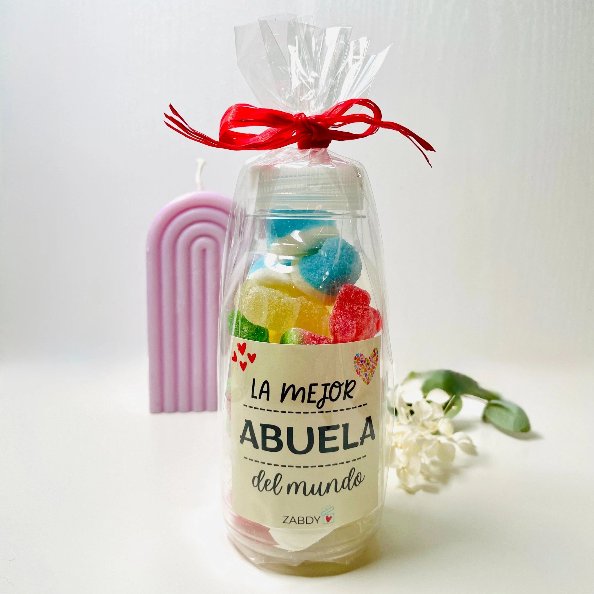 Botella De Gominolas "La Mejor Abuela Del Mundo"