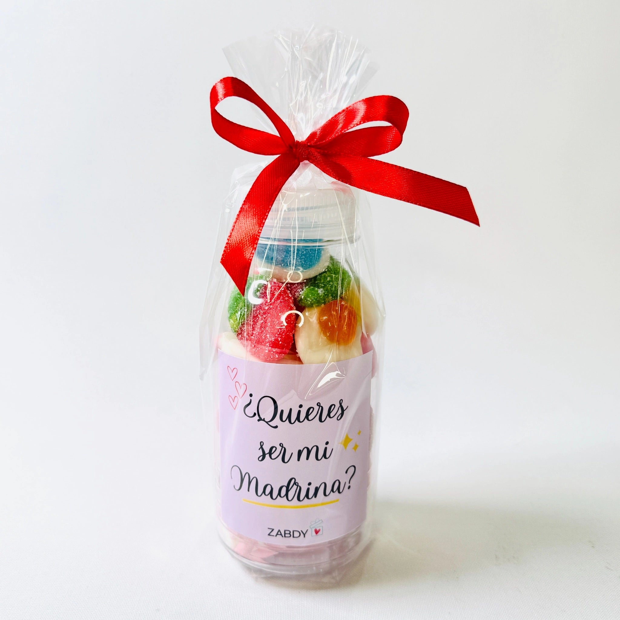 Botella De Gominolas "¿Quieres Ser Mi Madrina?
