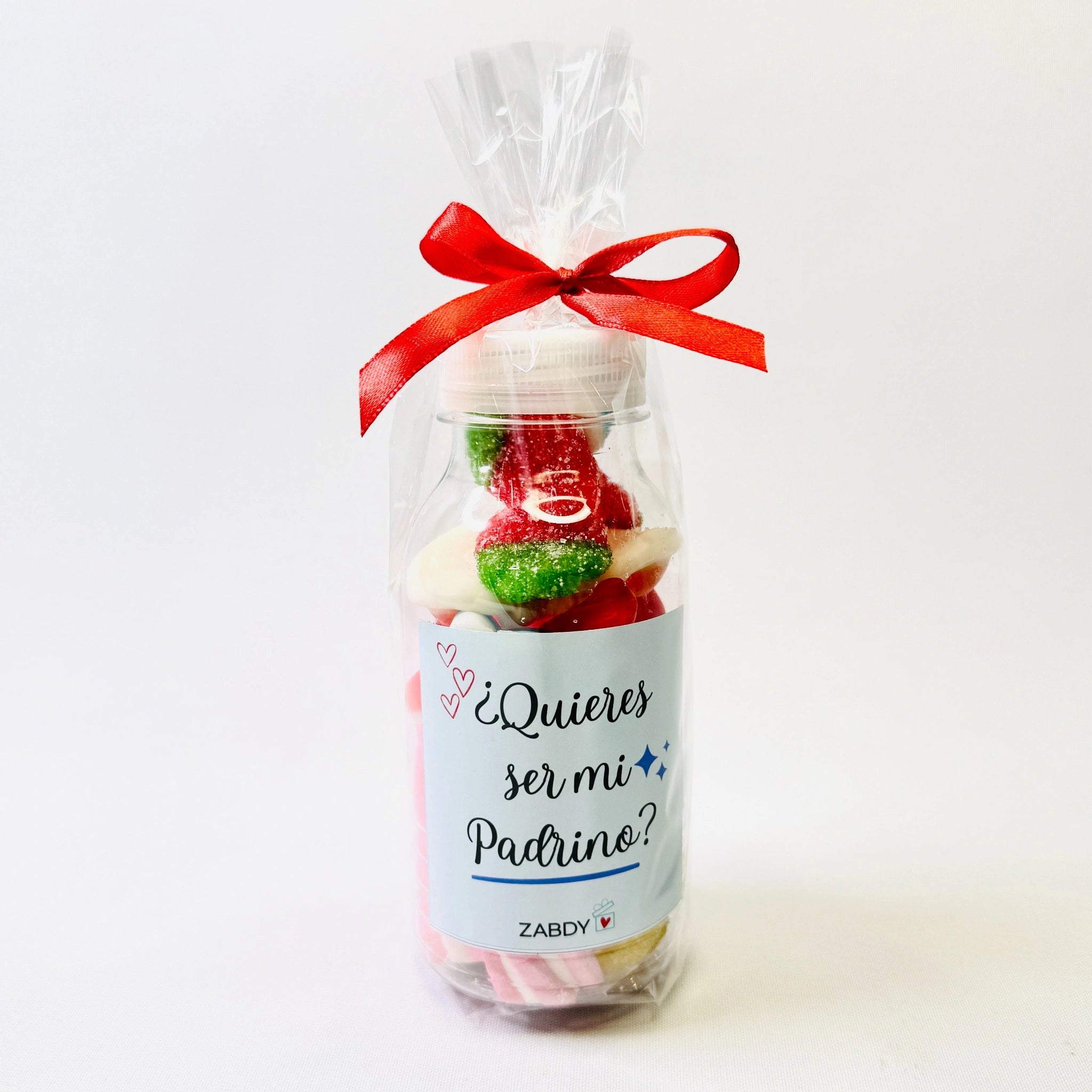 Botella De Gominolas "¿Quieres Ser Mi Padrino?"