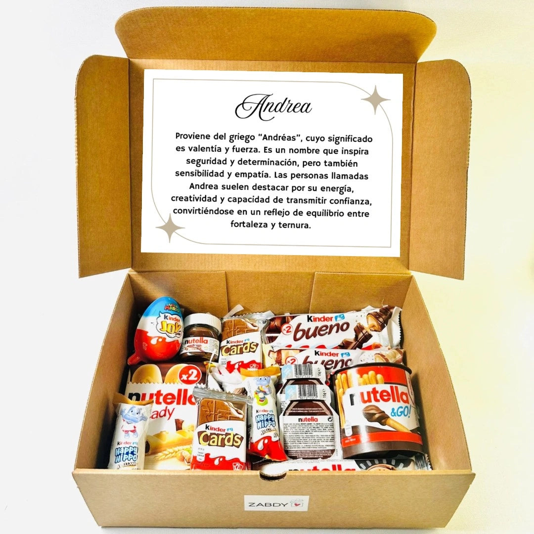 Caja Regalo Kinder Etimología De Tu Nombre