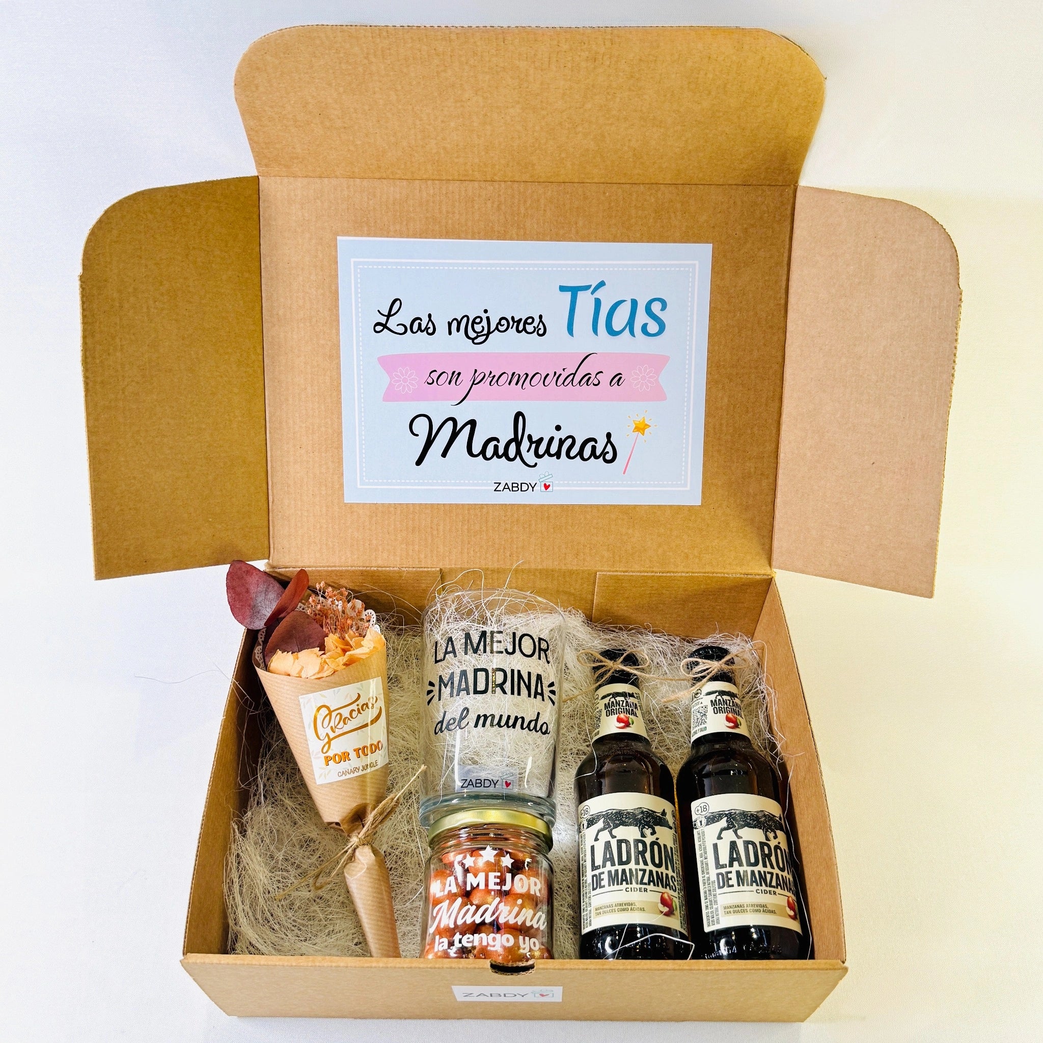 Caja Regalo Las Mejores Tías, Madrinas