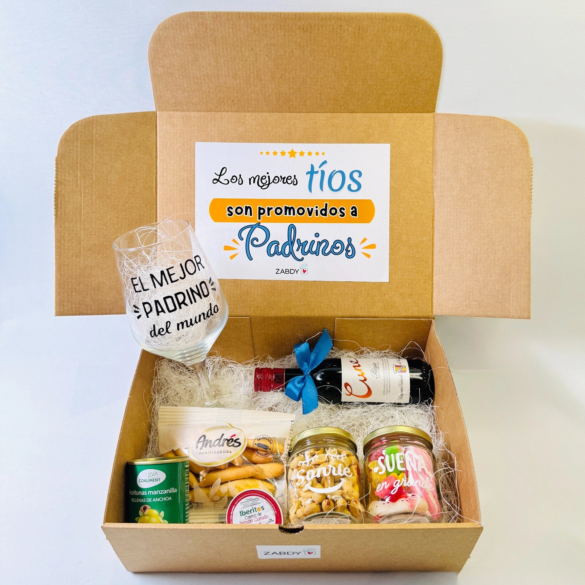 Caja Regalo Los Mejores Tíos, Padrinos