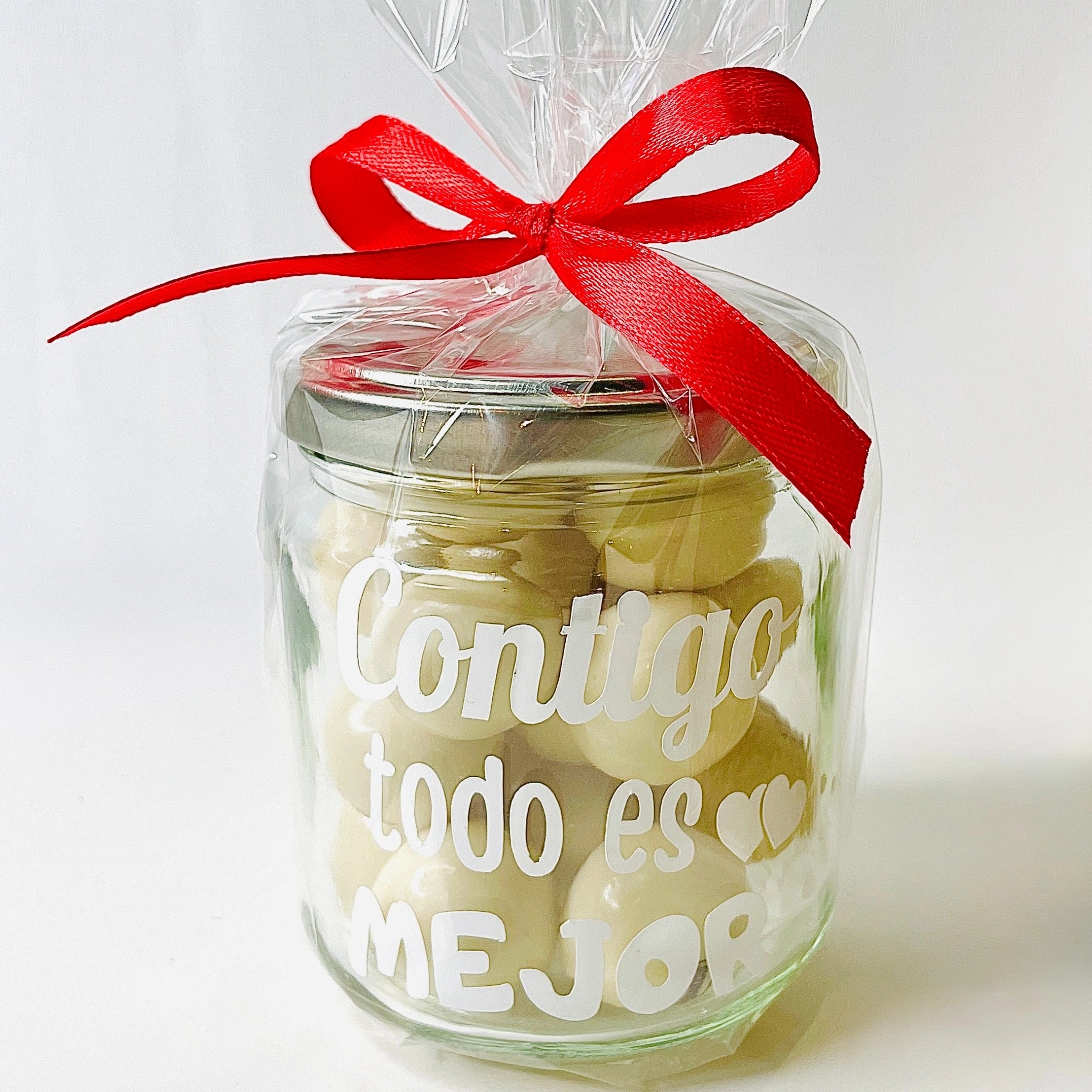 Bote Bolas De Chocolate Contigo Todo Es Mejor