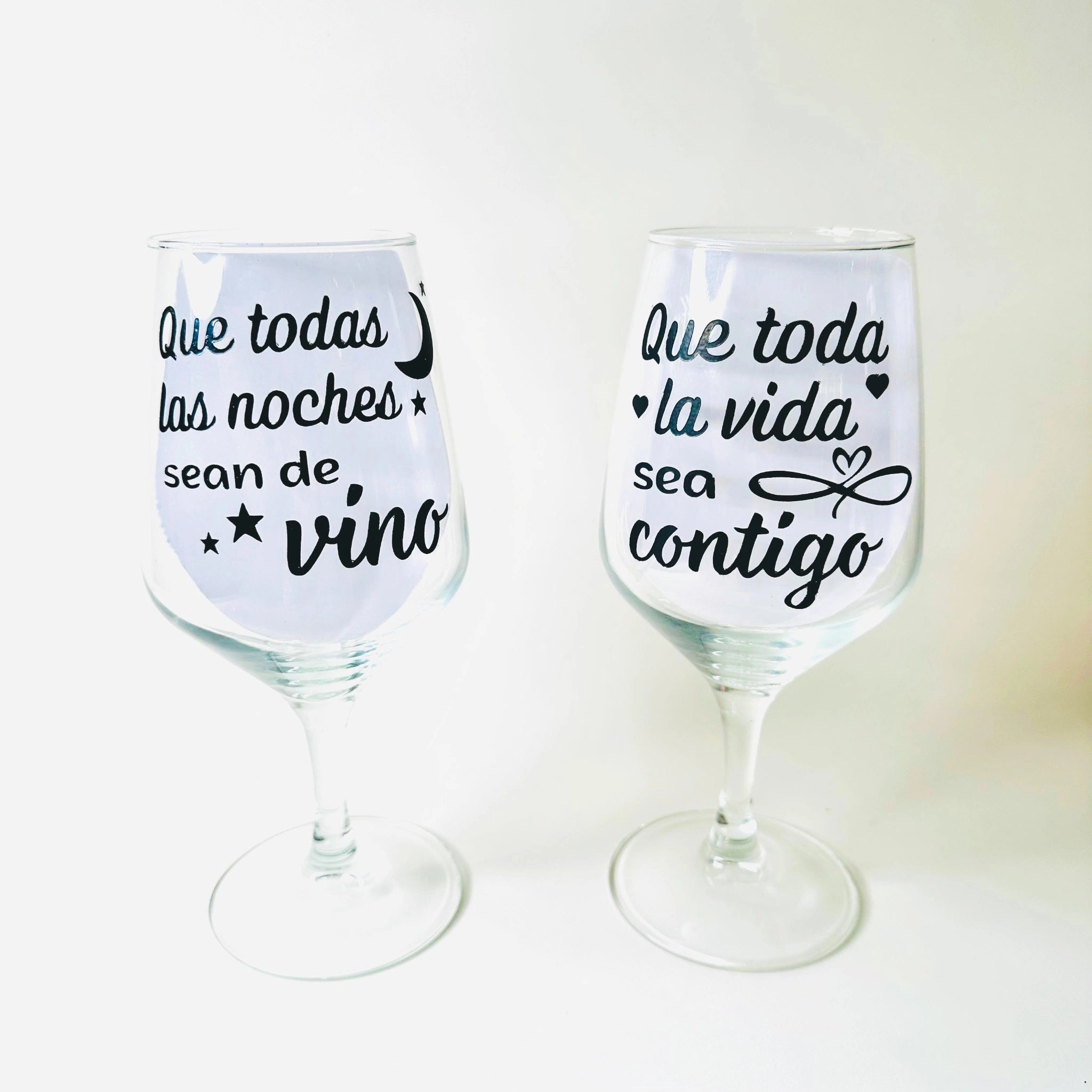 Copas De Vino Dúo Que Todas Las Noches Sean Contigo