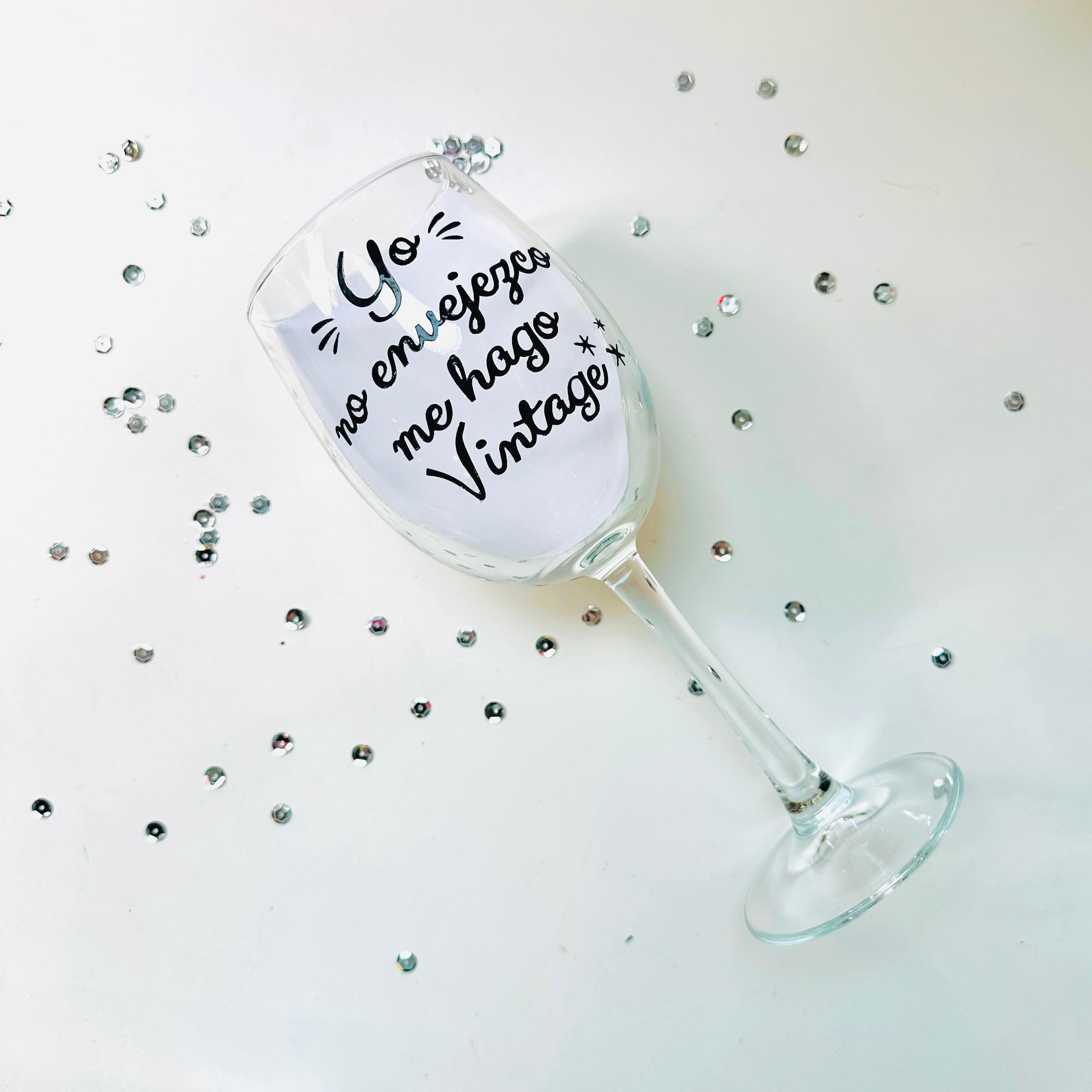 Copa De Vino Me hago Vintage