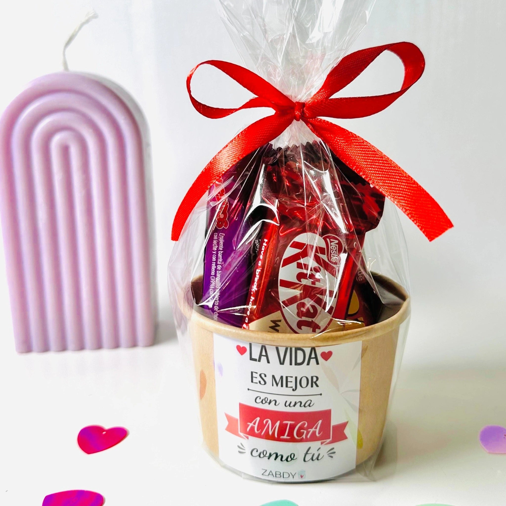 Mini Tarro "La Vida Es Mejor Con Una Amiga Como Tú" – Regalo Dulce Para Amigas Especiales