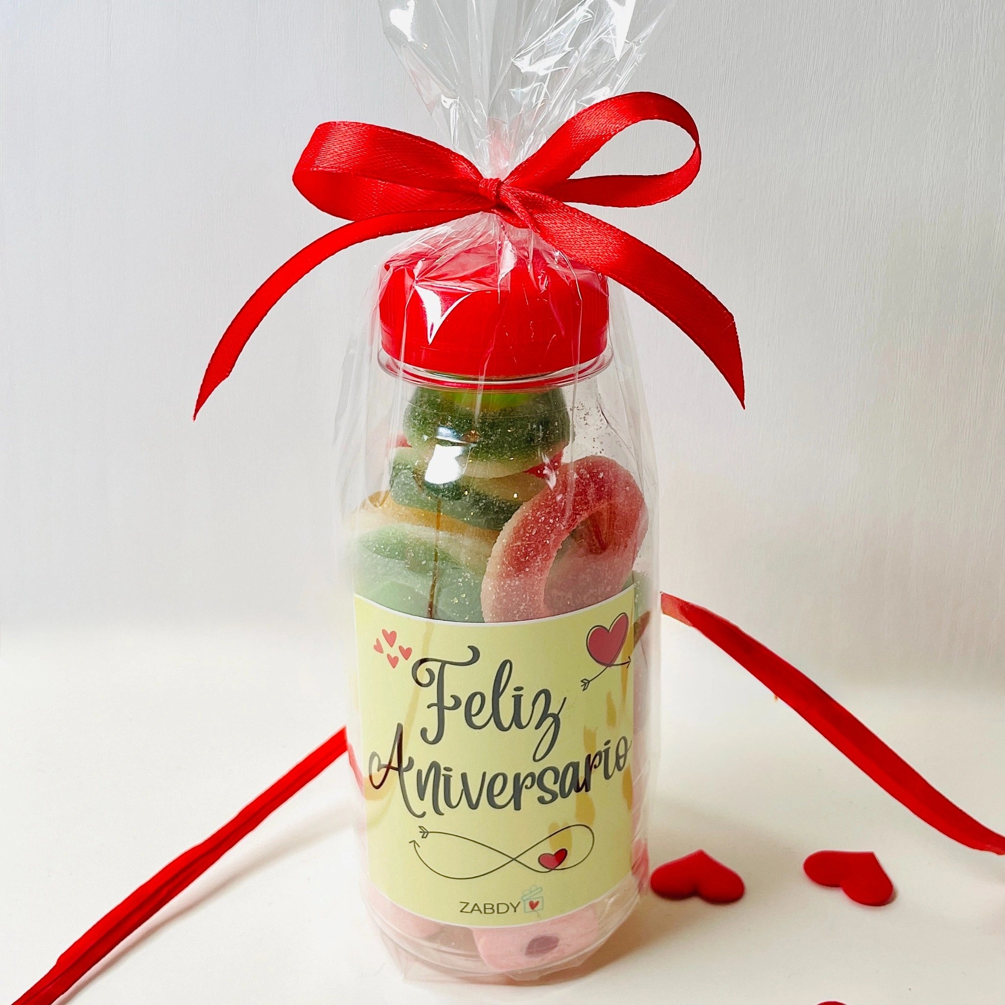 Botellas De Gominolas Feliz Aniversario