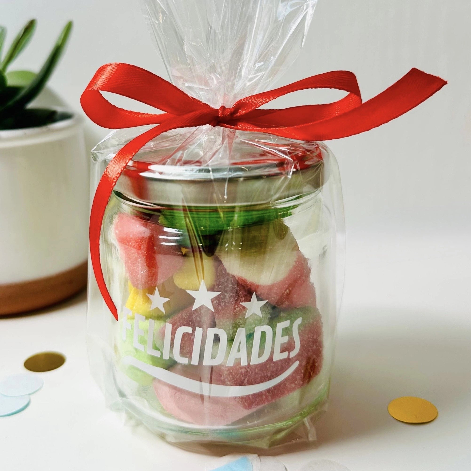 Bote De Gominolas Pequeño ¡Felicidades!