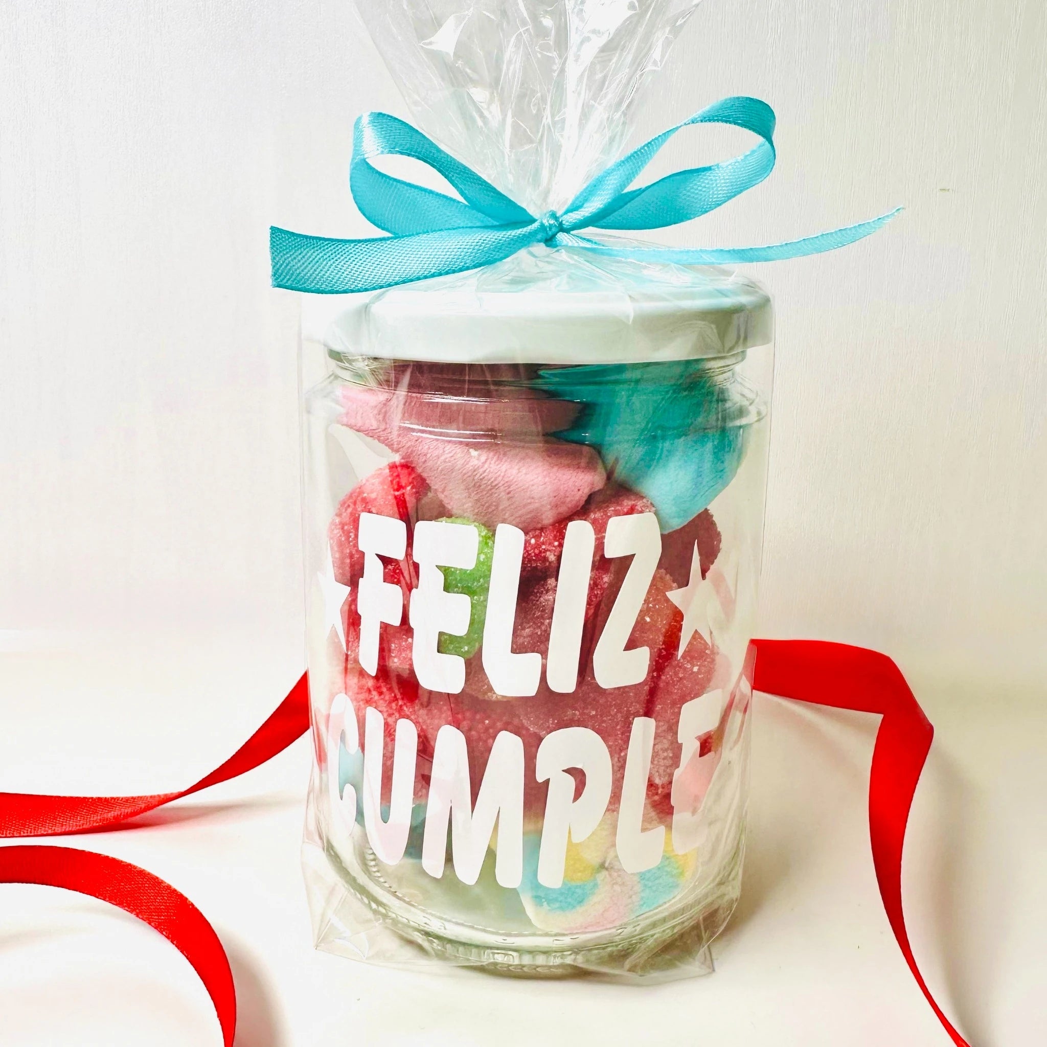 Bote De Gominolas Grande Feliz Cumple