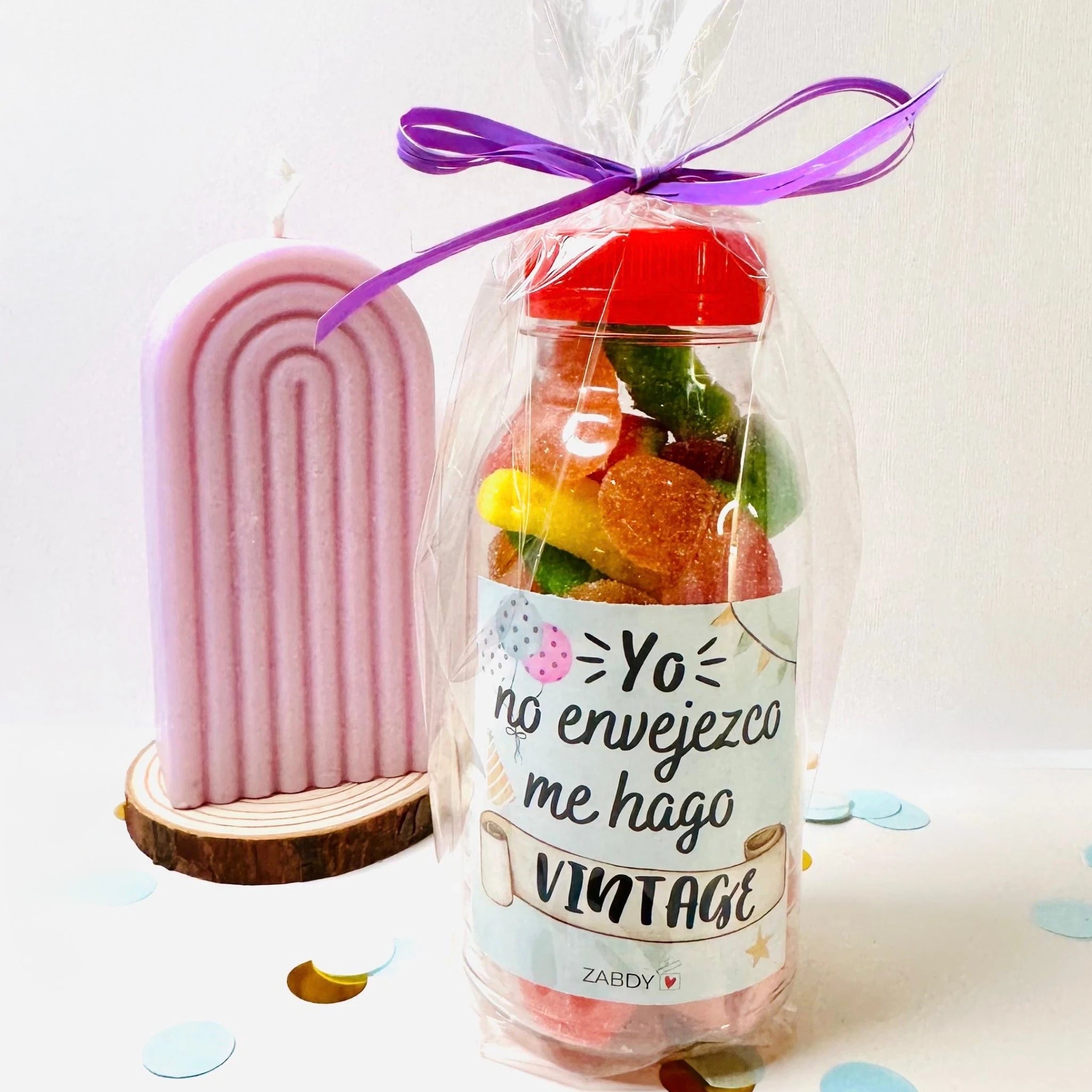 Botella De Gominolas Yo No Envejezco, Me Hago Vintage