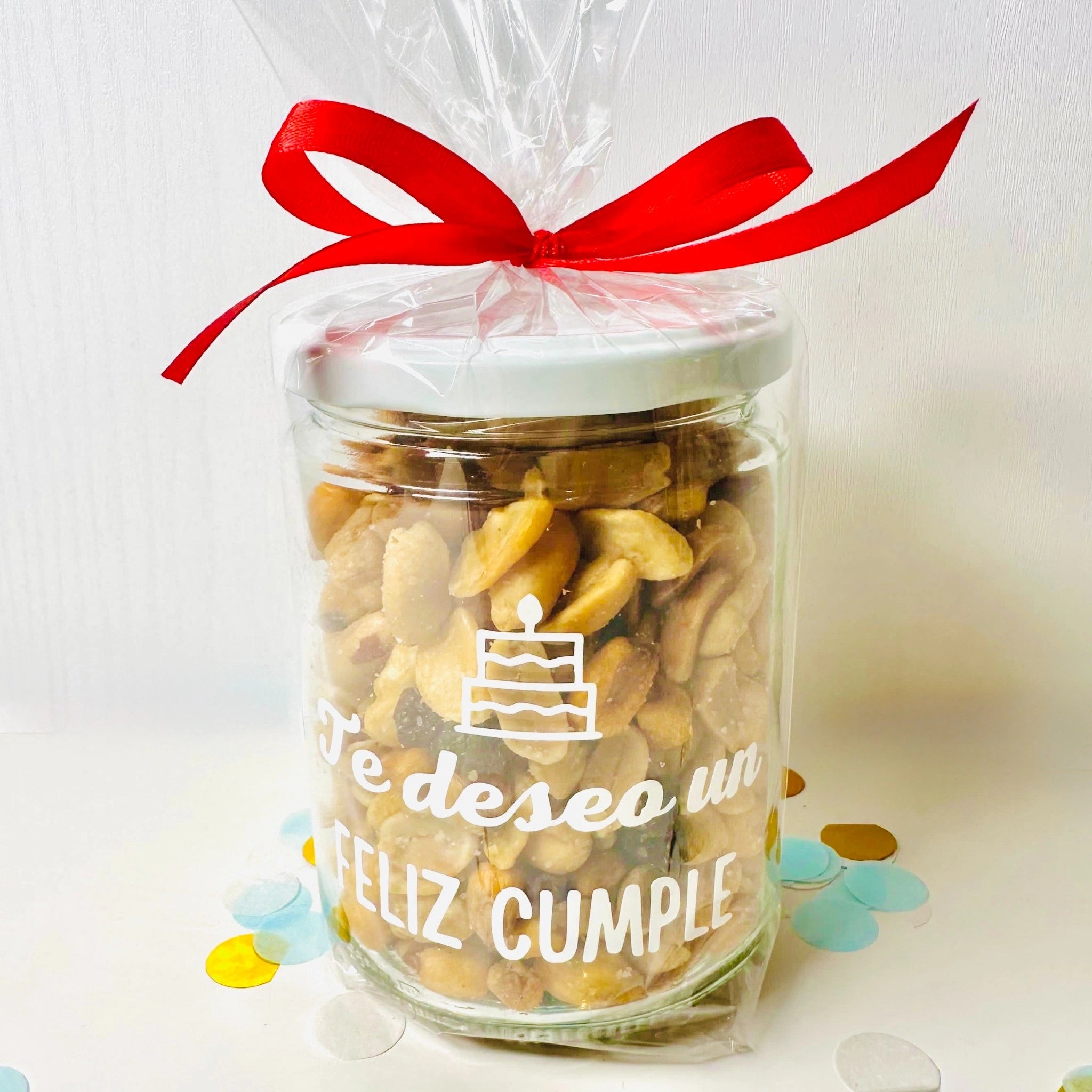 Bote Grande De Frutos Secos Te Deseo Un Feliz Cumple