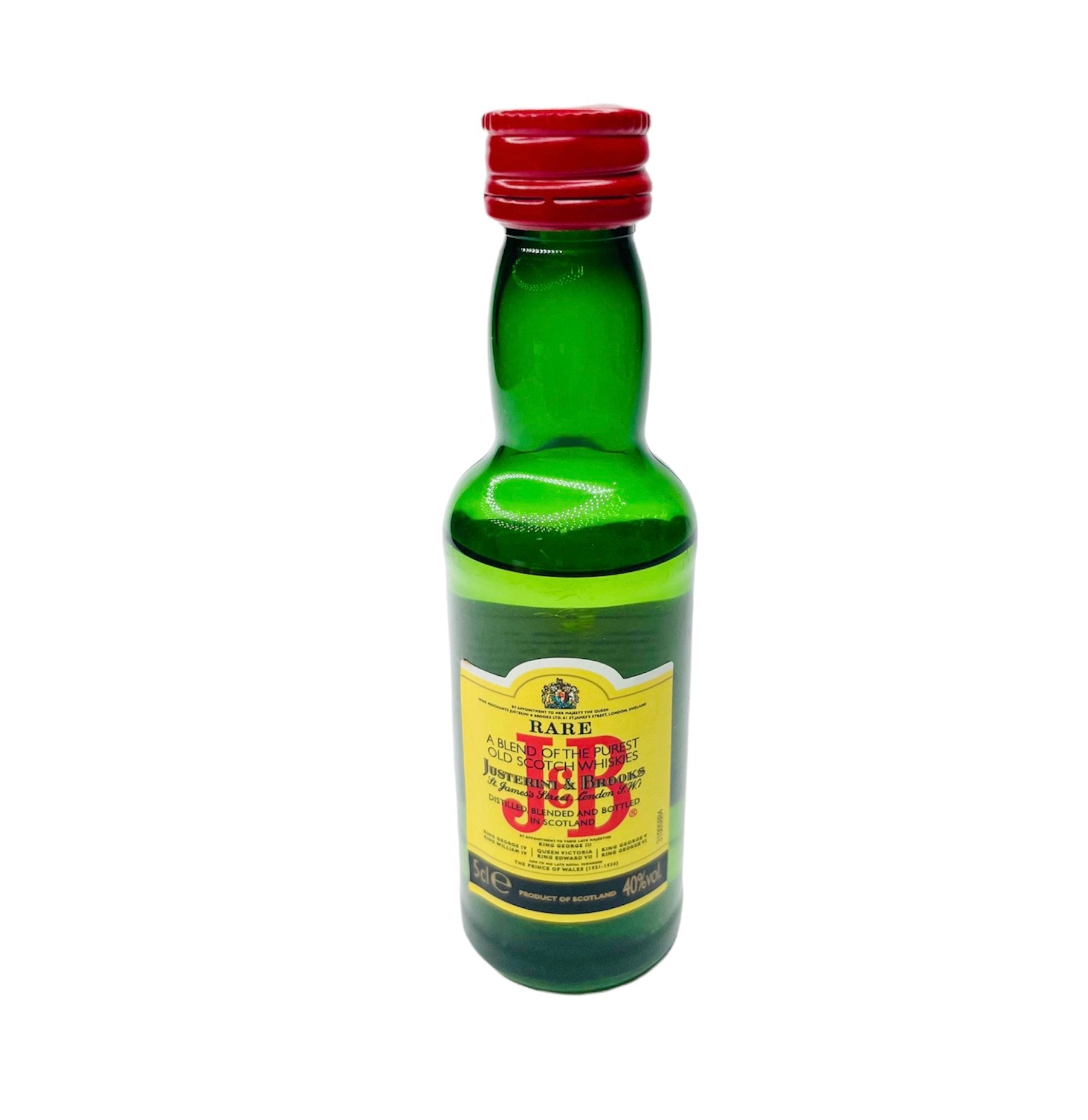 Mini Botella Whisky J&B 5 cl – Licor clásico para regalos y detalles originales
