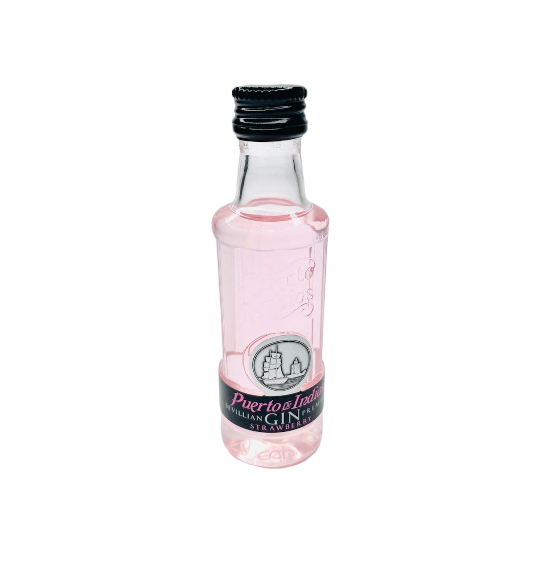 Mini Botella Ginebra Puerto de Indias Strawberry 5 cl – Edición mini para regalos