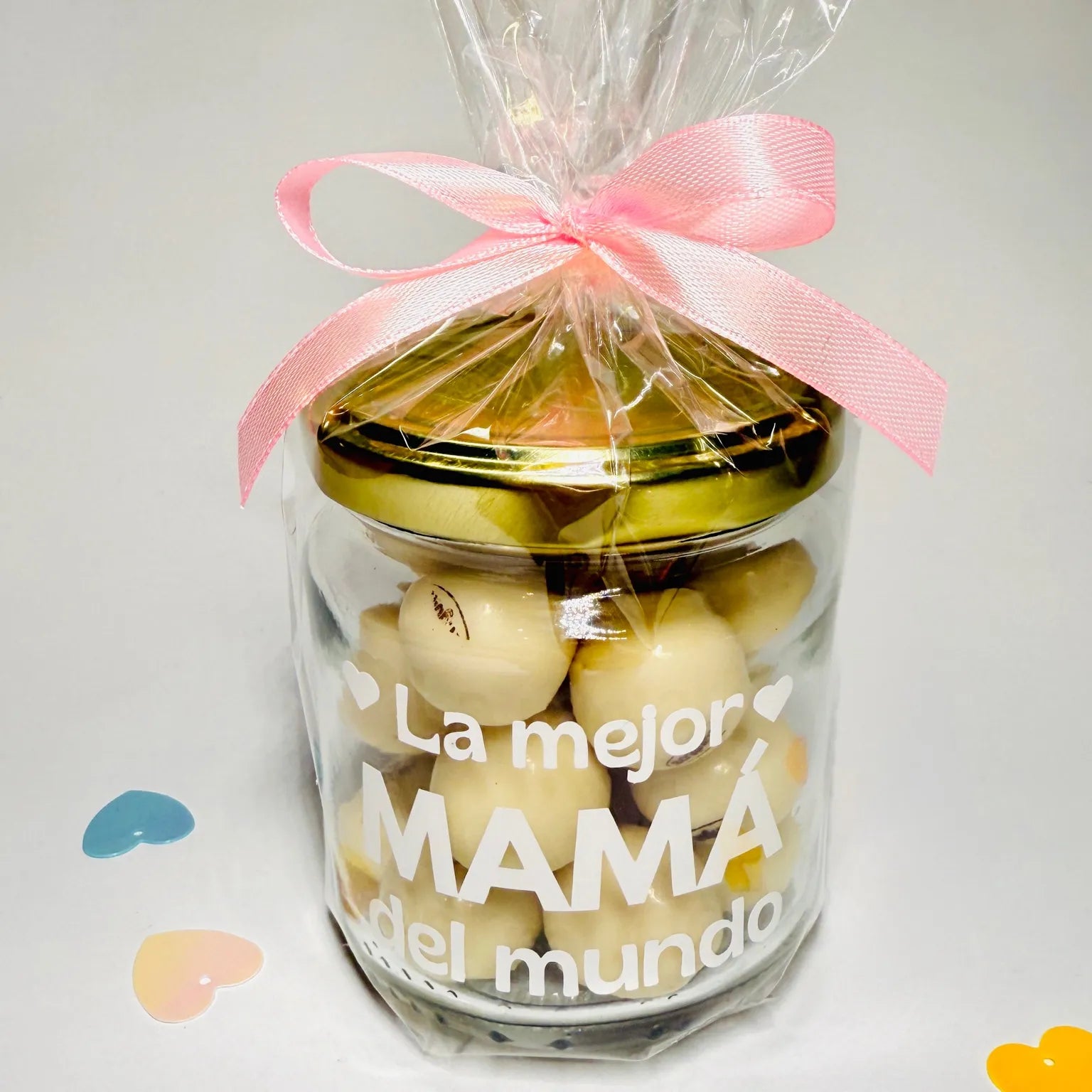 Bote Dulce De Bolas De Chocolate “La Mejor Mamá del Mundo”