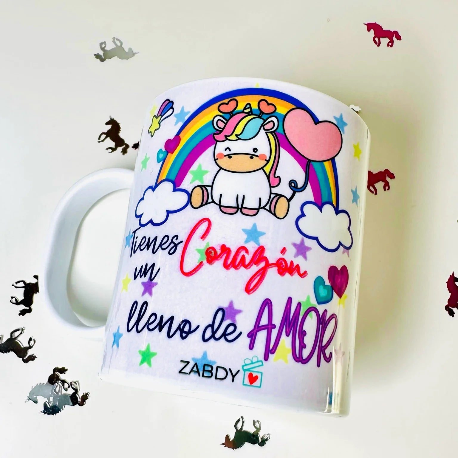 Taza Unicornio "Tienes un Corazón Lleno De Amor"