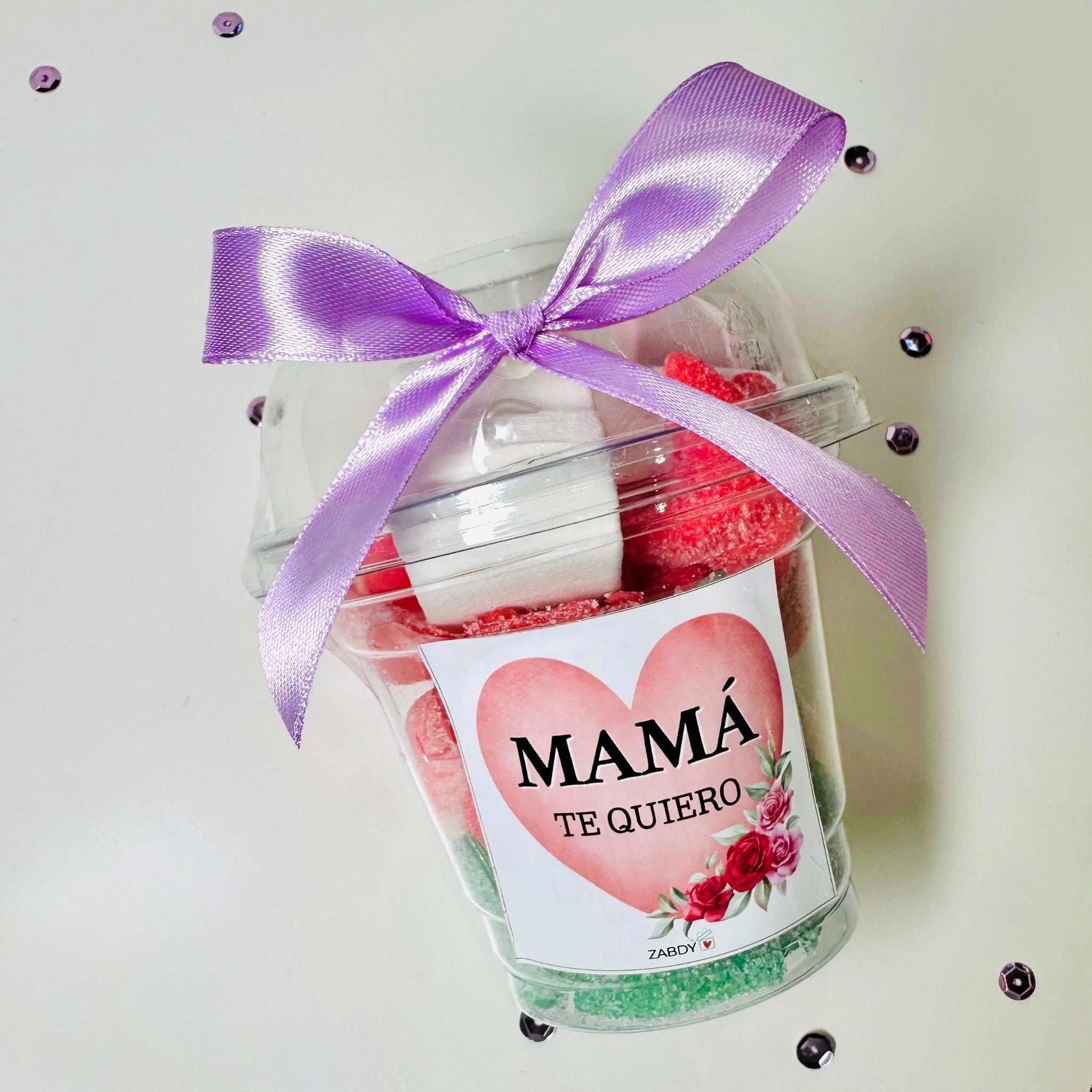 Vaso Pequeño De Gominolas “Mamá Te Quiero”