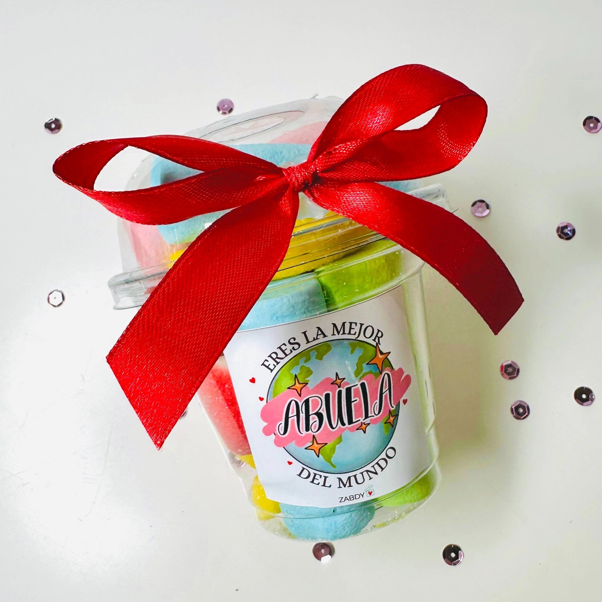 Vaso Pequeño De Gominolas “Eres La Mejor Abuela Del Mundo”